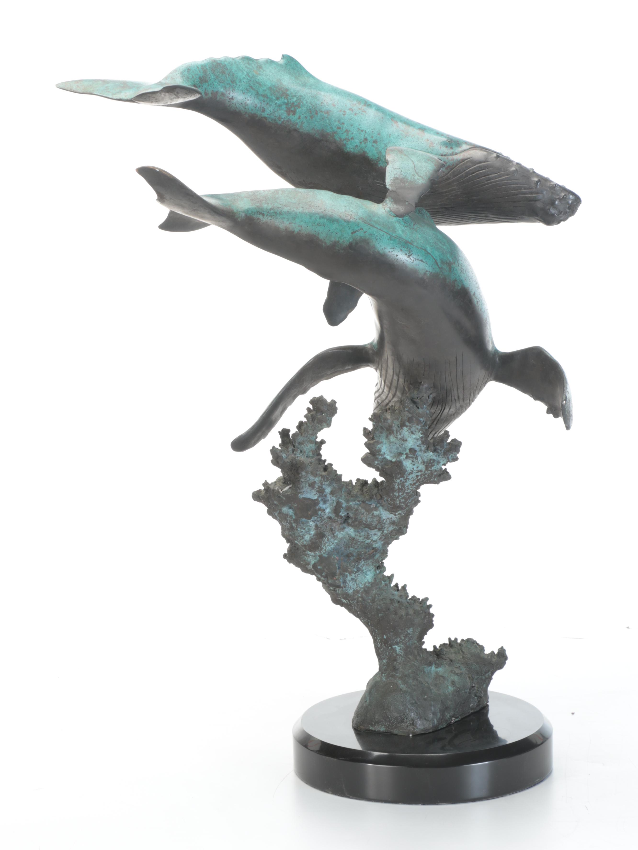 Bronze Sculpture of Humpback Whales