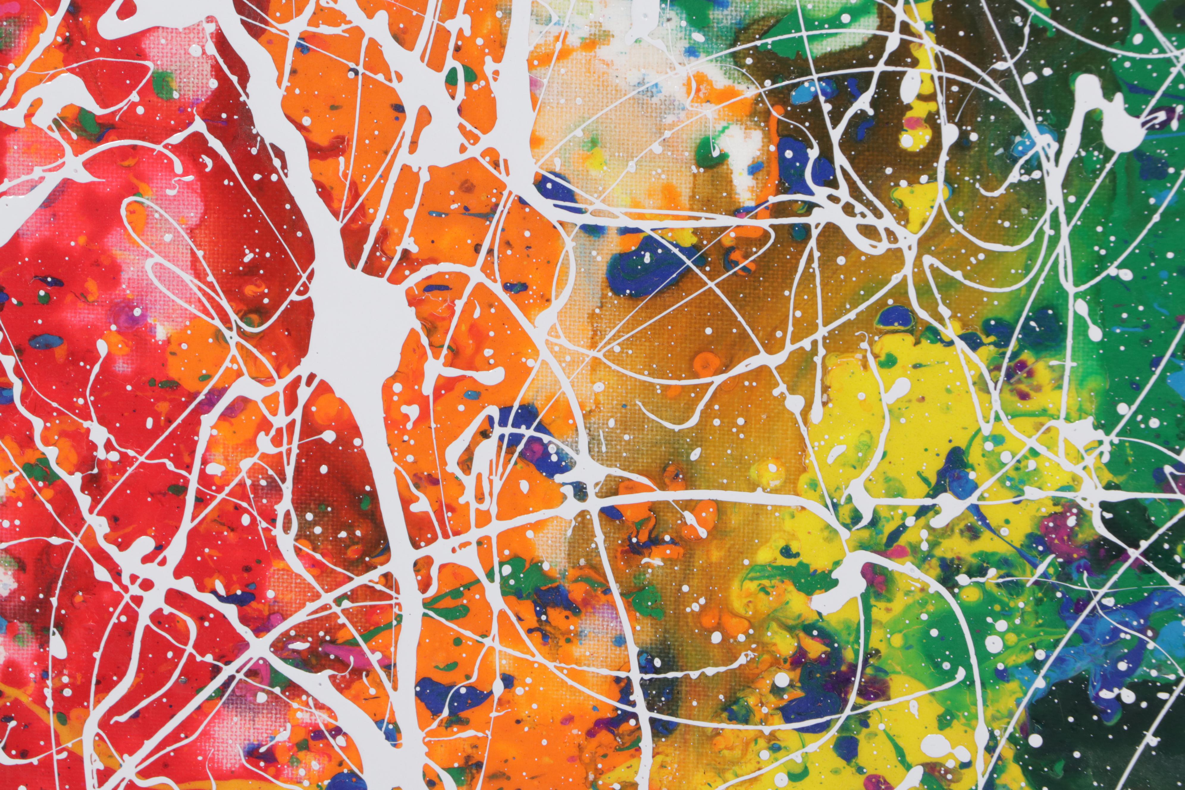 Jason Michael Durham Abstract Mixed Media Painting "Rise Above," 2023