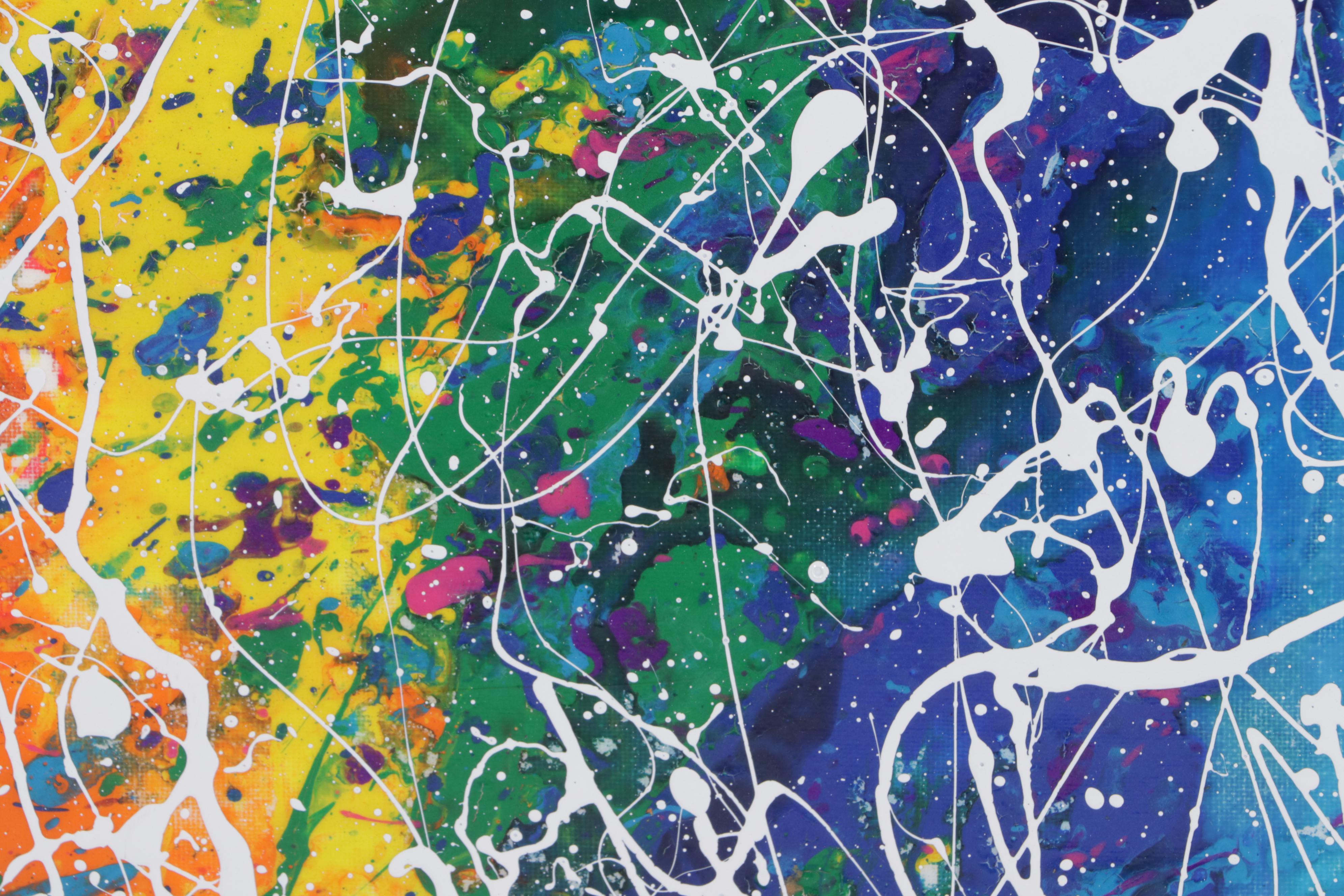 Jason Michael Durham Abstract Mixed Media Painting "Rise Above," 2023