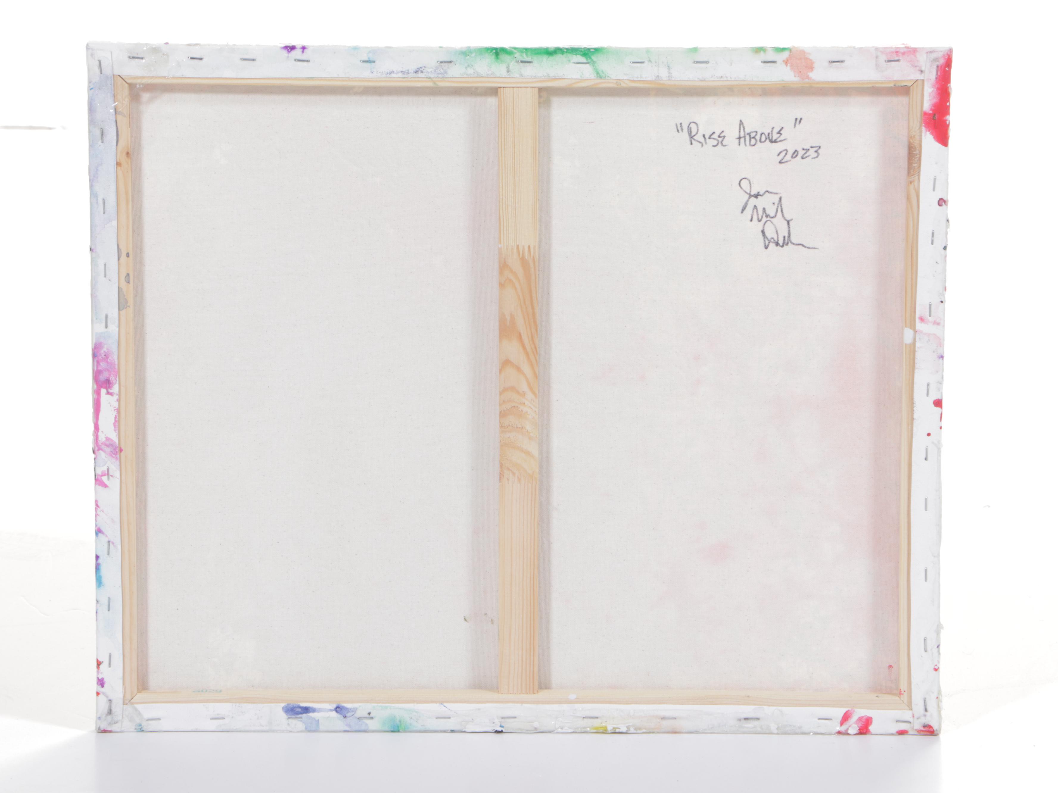 Jason Michael Durham Abstract Mixed Media Painting "Rise Above," 2023