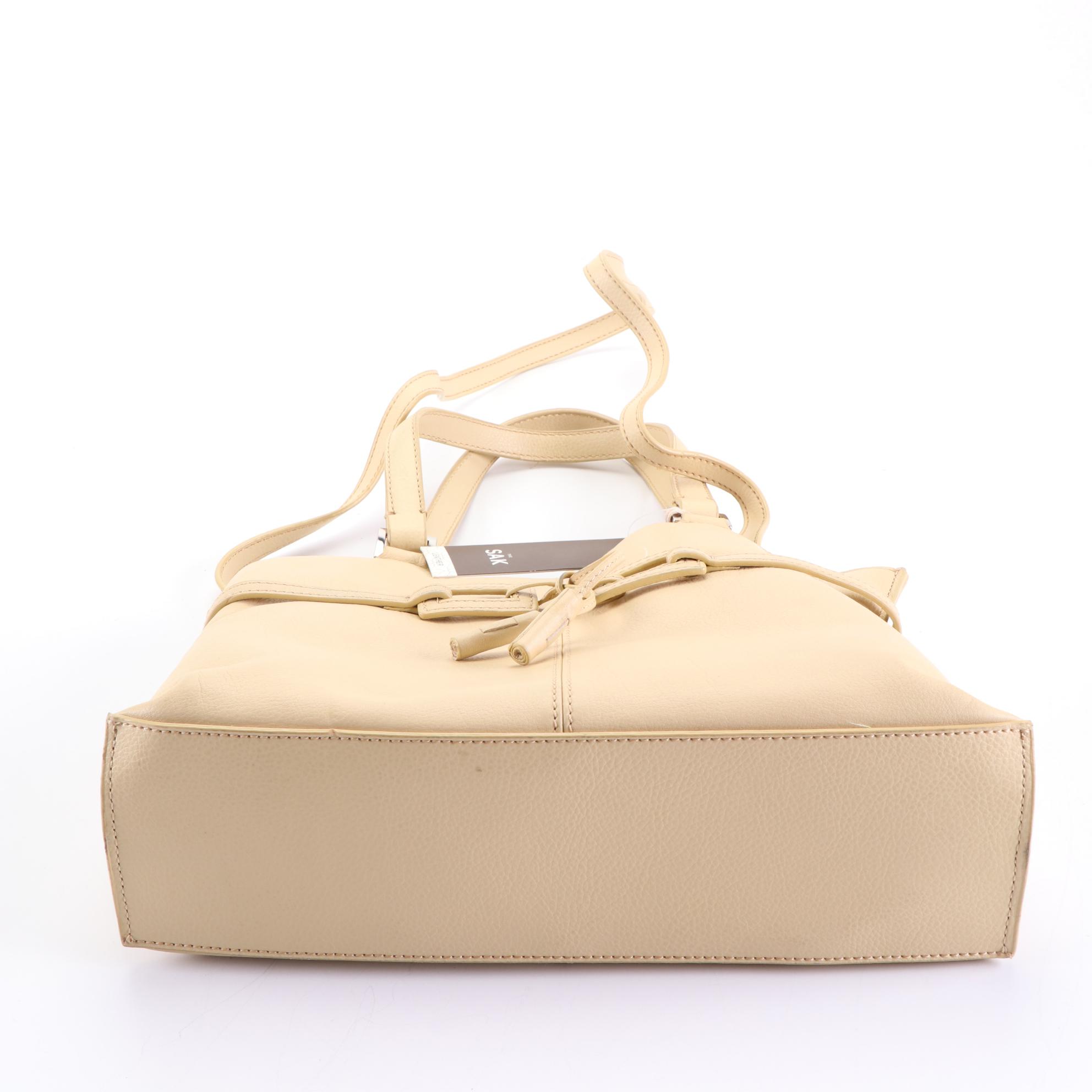 The Sak and J.G. Hook Leather Bags with Beaded Drawstring Bag and Bifold Wallet