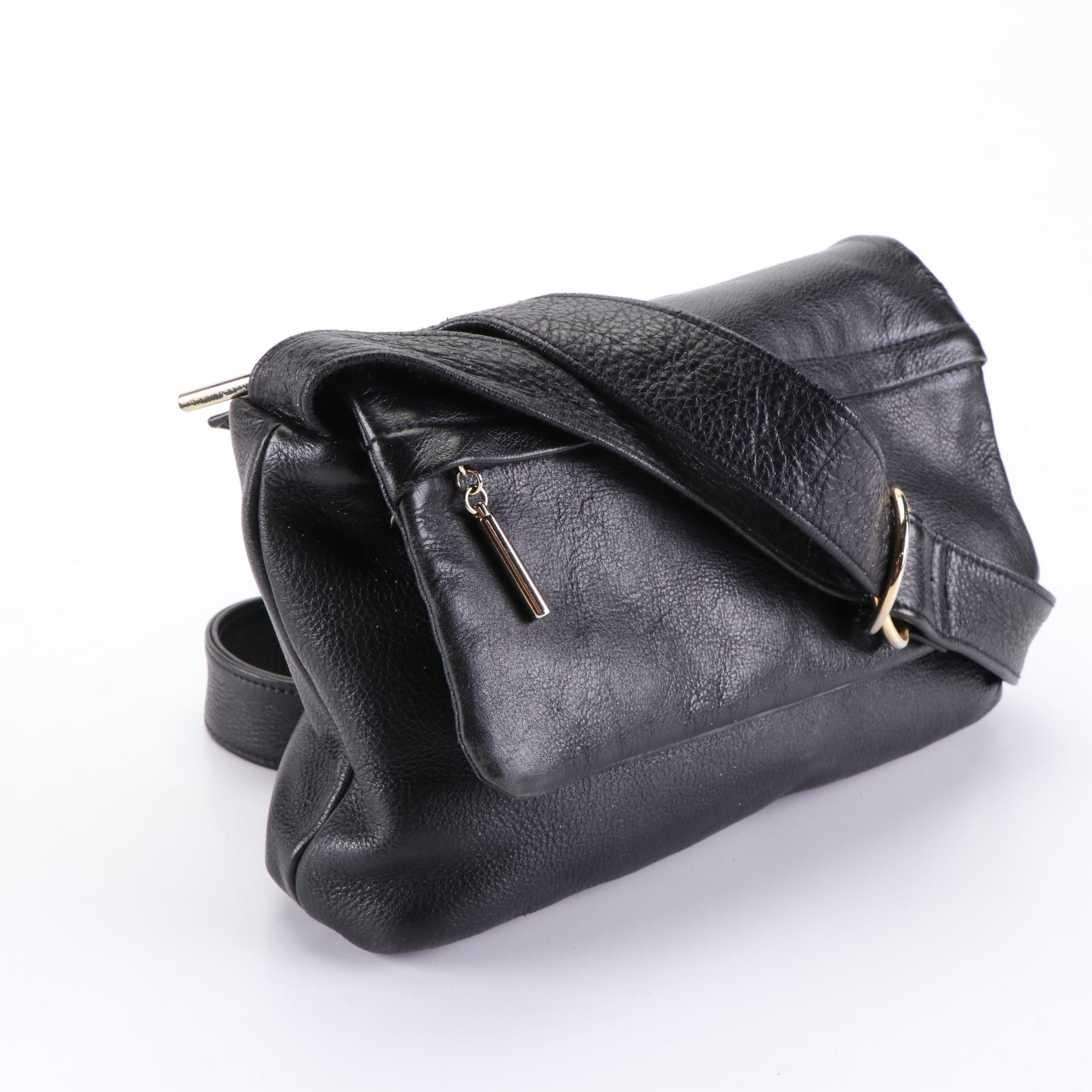 The Sak and J.G. Hook Leather Bags with Beaded Drawstring Bag and Bifold Wallet