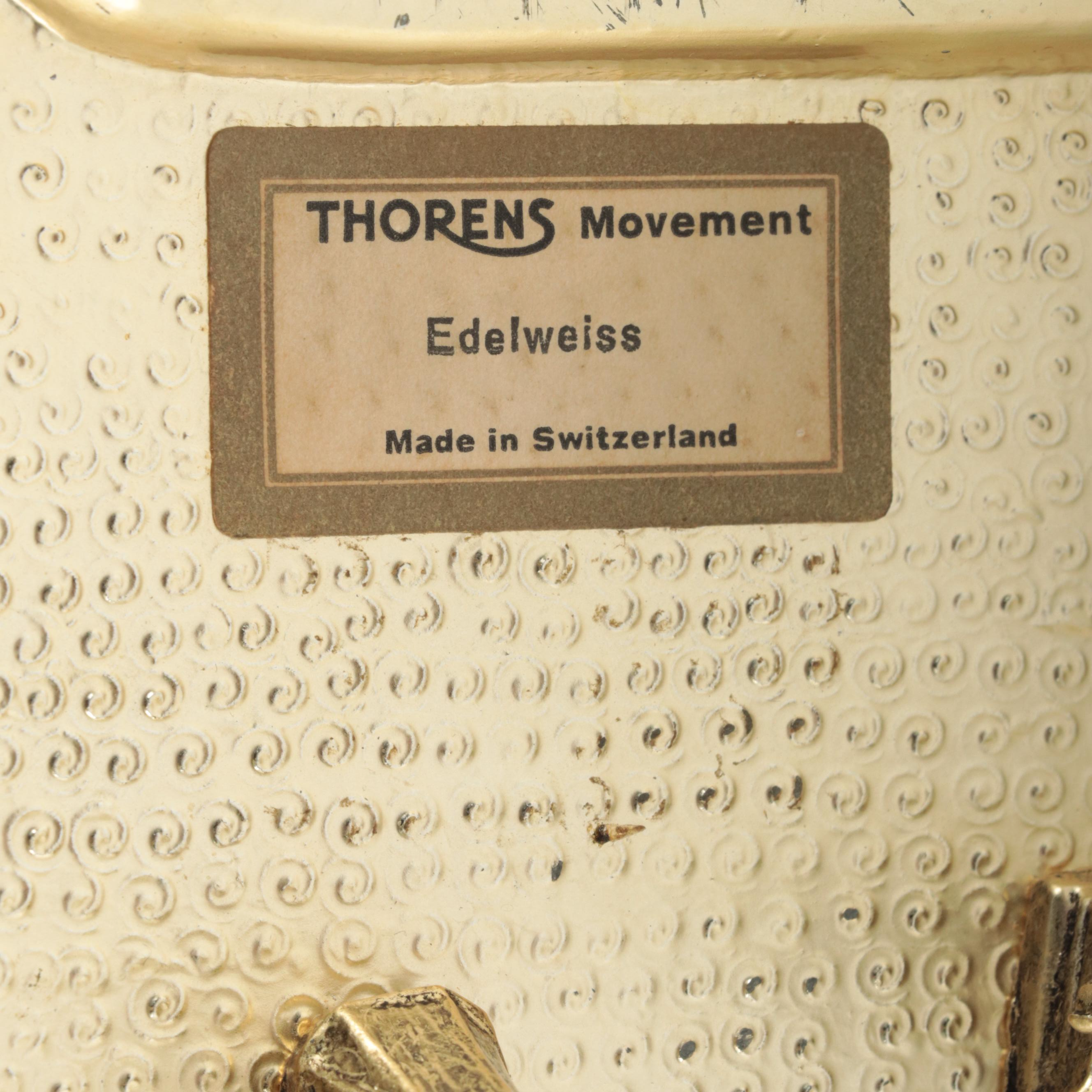 Thorens Bakelite and Metal Piano Form Music Box, Mid-20th Century