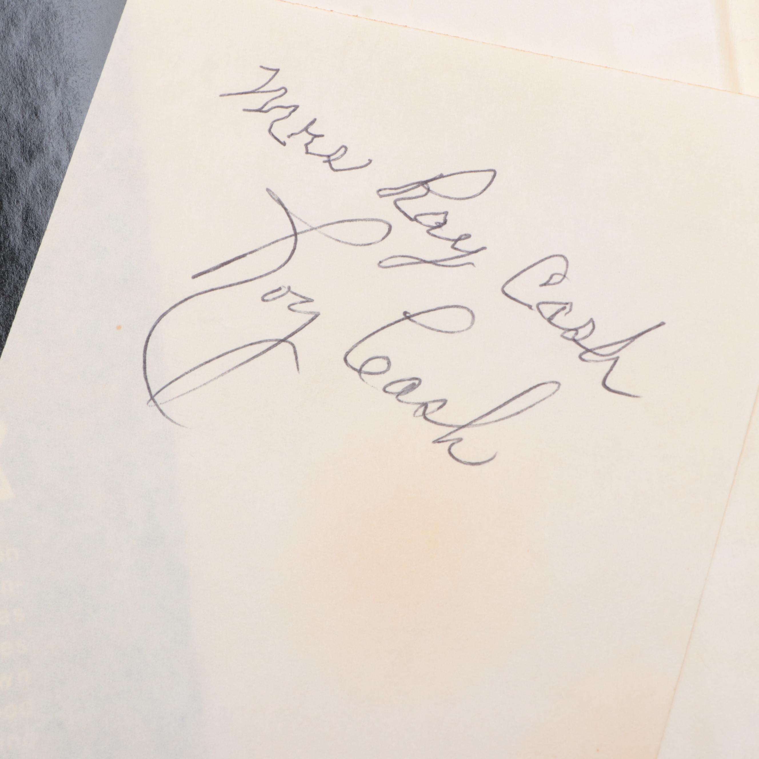 Multi-Signed Second Printing "Man in Black" by Johnny Cash, 1975