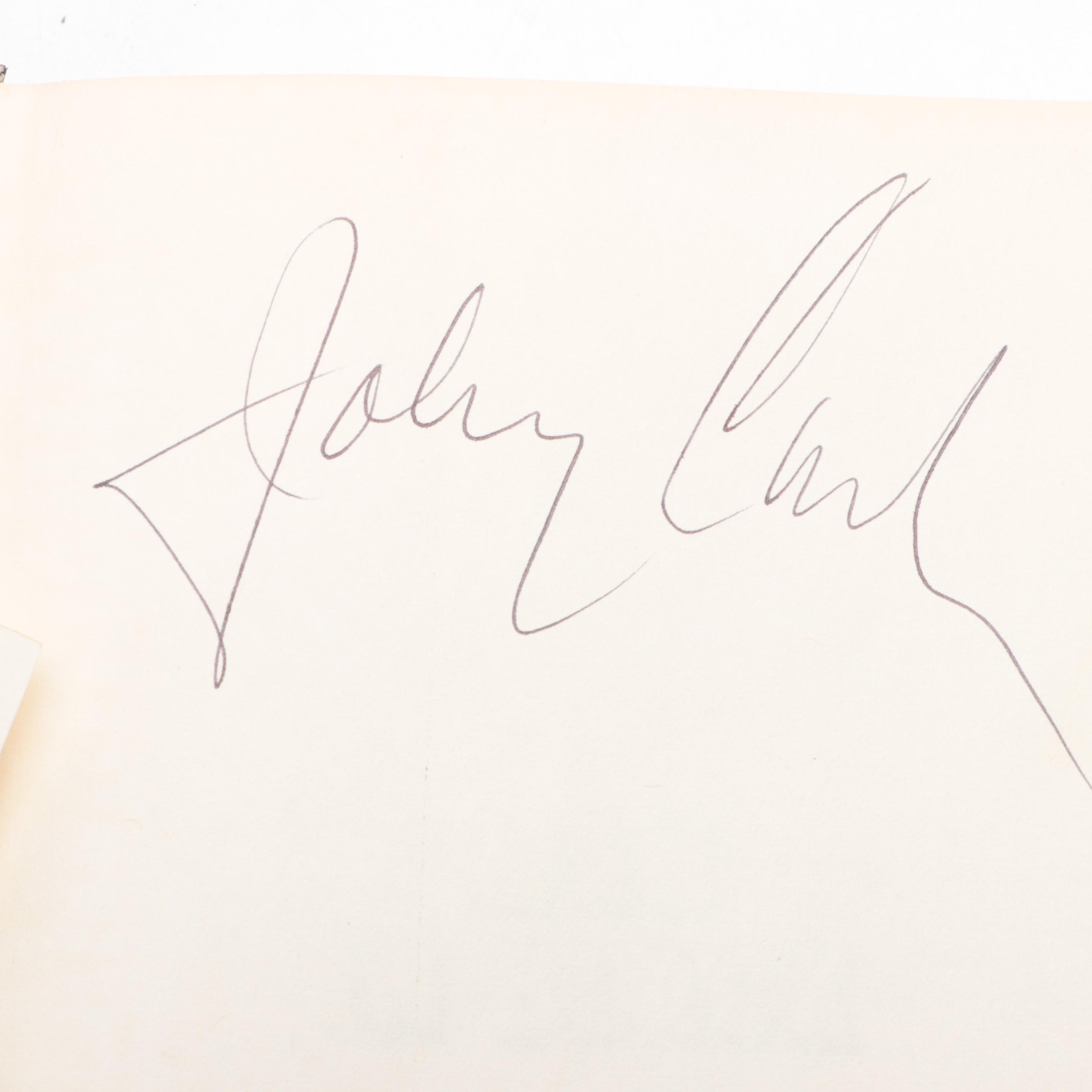 Multi-Signed Second Printing "Man in Black" by Johnny Cash, 1975