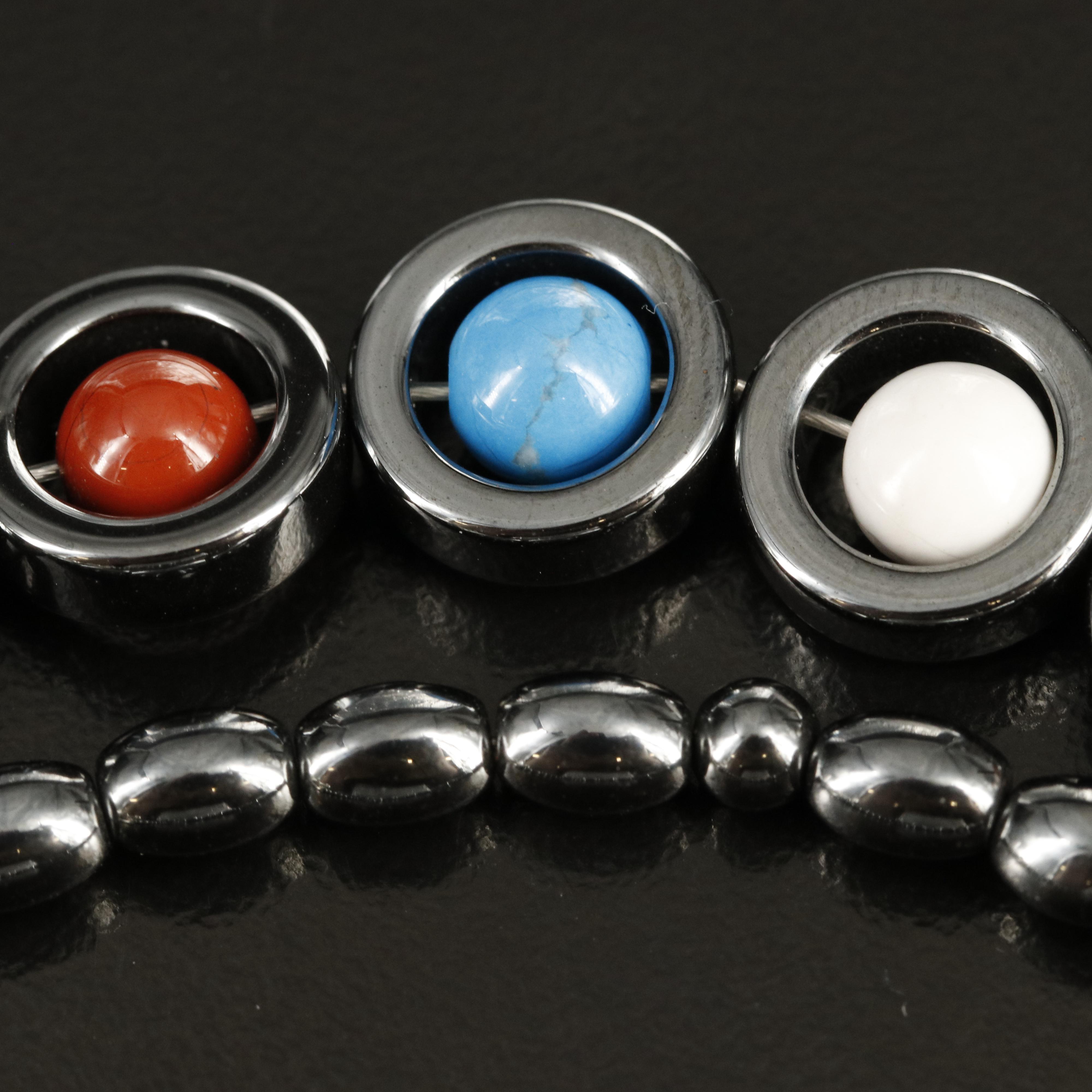 Sterling Jasper, Unakite and Rose Quartz Necklace