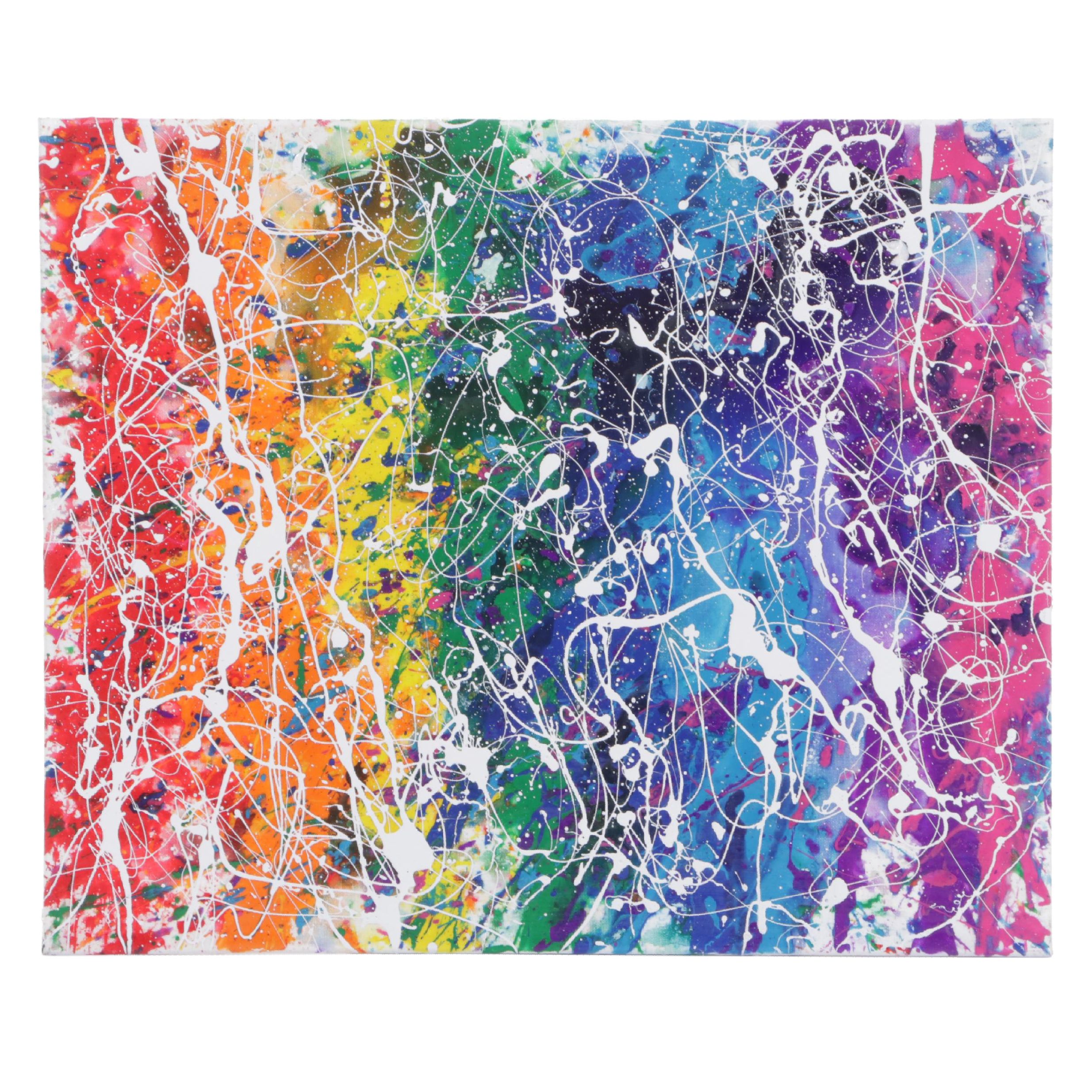 Jason Michael Durham Abstract Mixed Media Painting "Rise Above," 2023