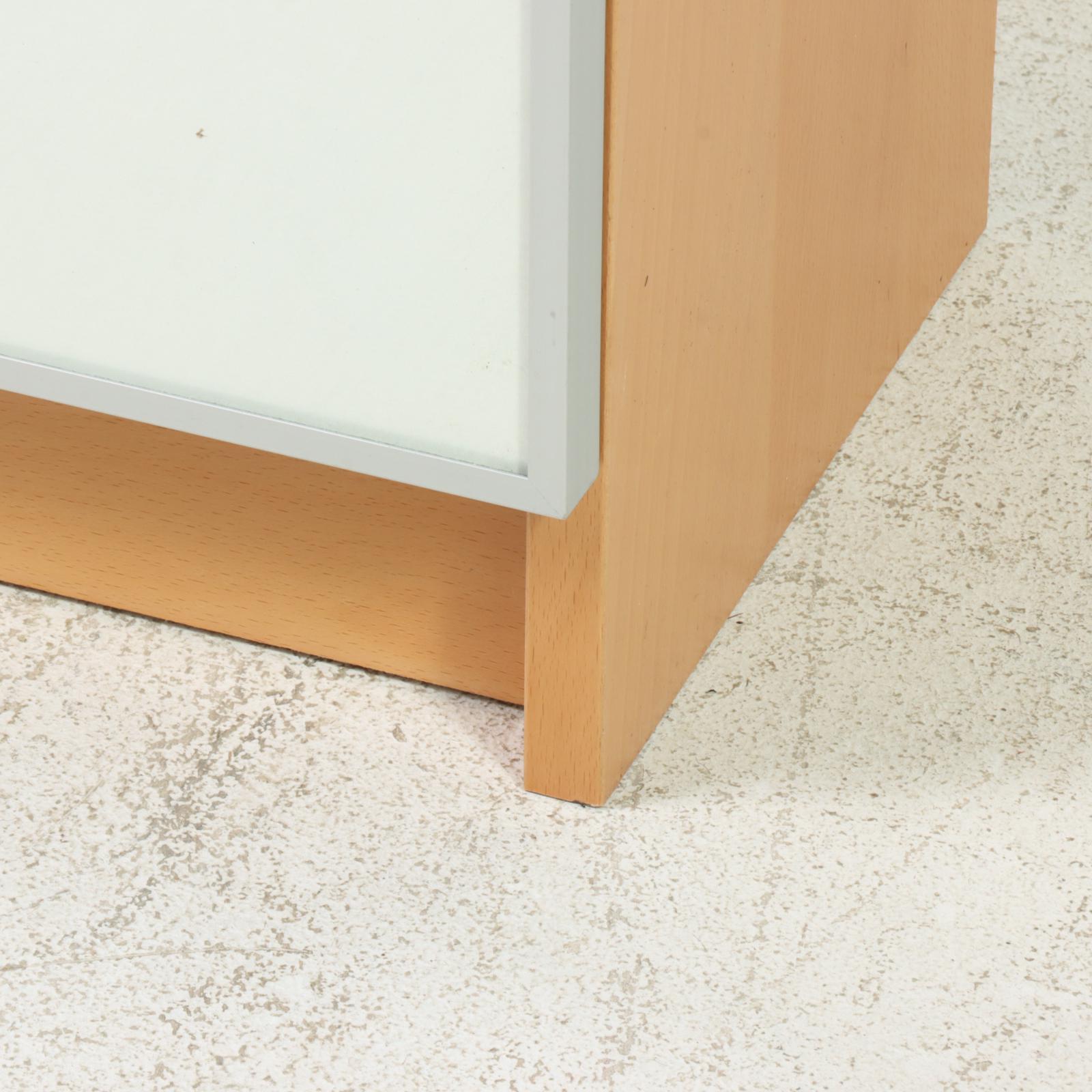 IKEA "Billy" Beech-Veneered and Glass Door Bookcase