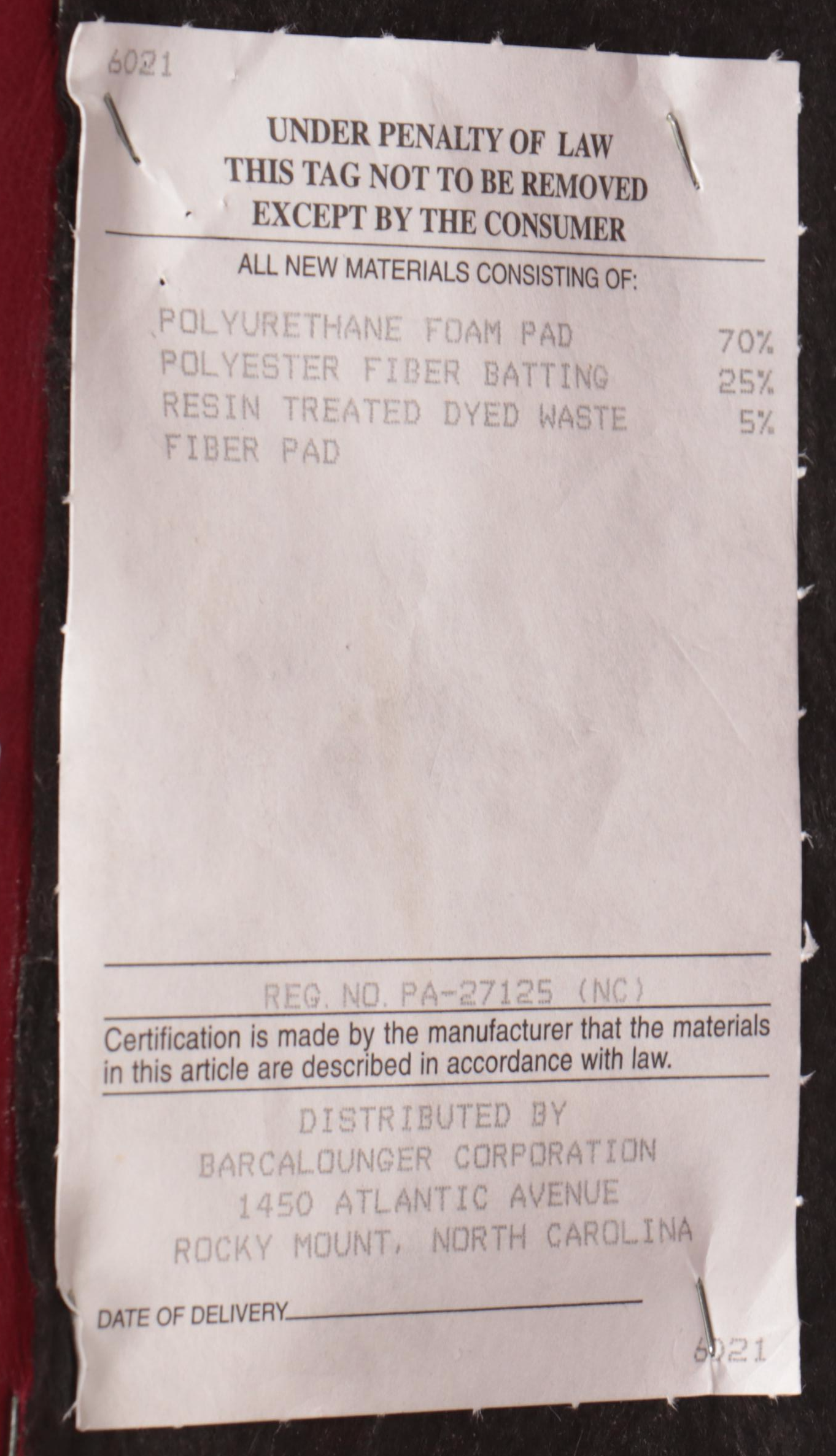 BarcaLounger Modernist Style Red Leather Swivel-Recliner