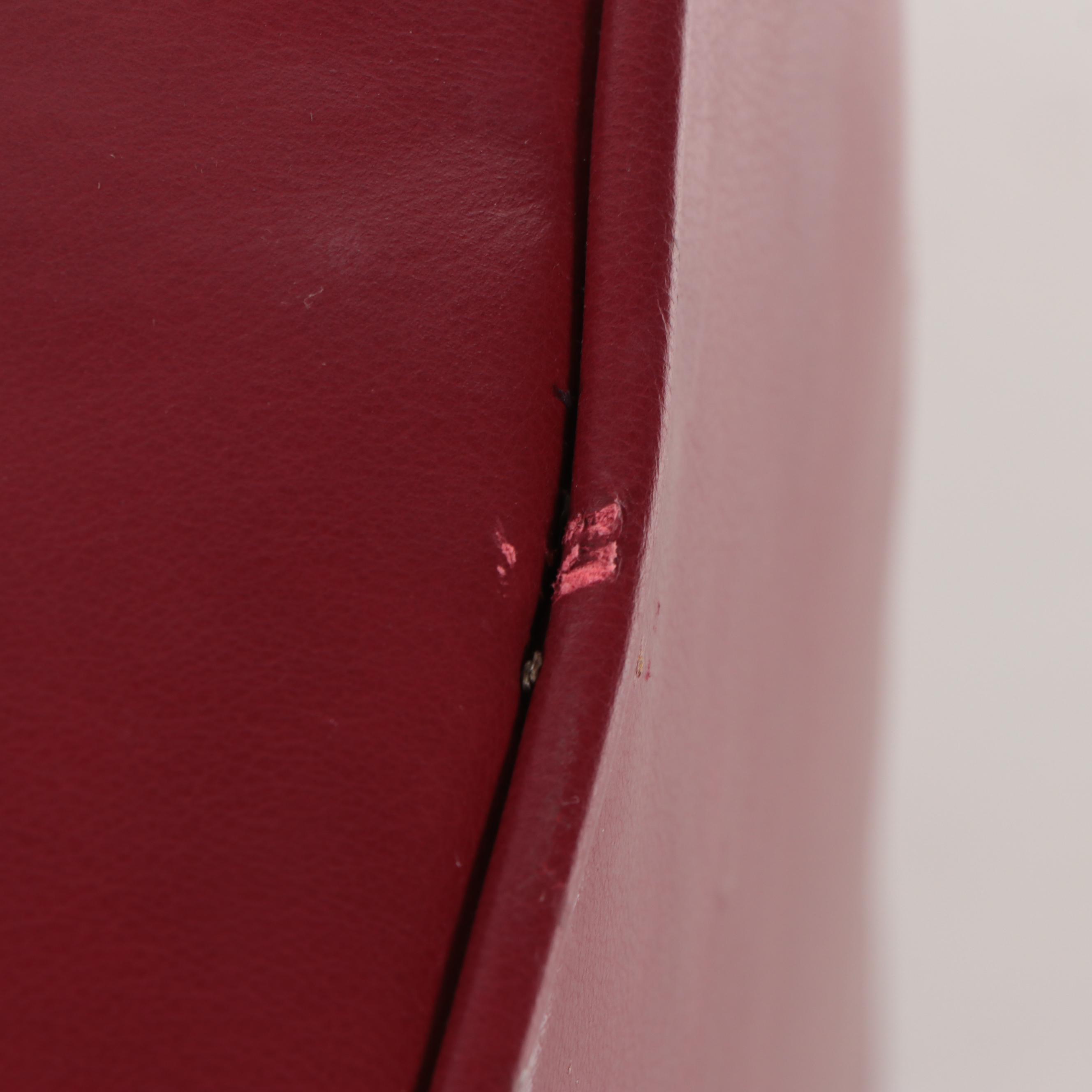 BarcaLounger Modernist Style Red Leather Swivel-Recliner