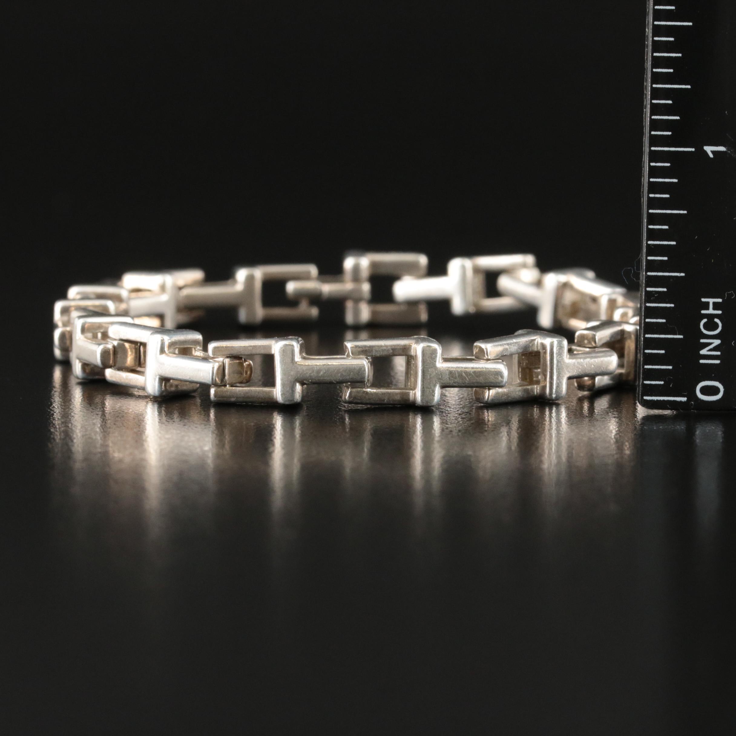 Tiffany & Co. Sterling T - Chain Bracelet