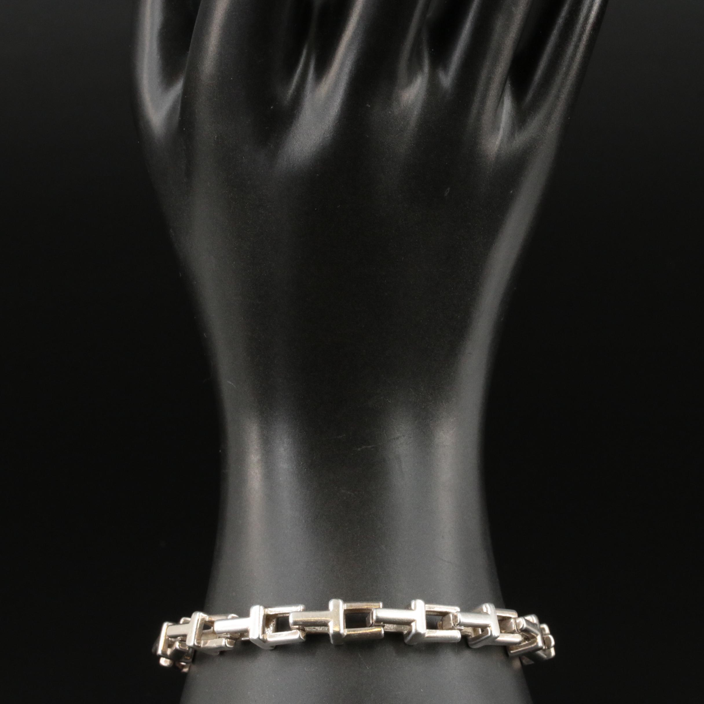 Tiffany & Co. Sterling T - Chain Bracelet