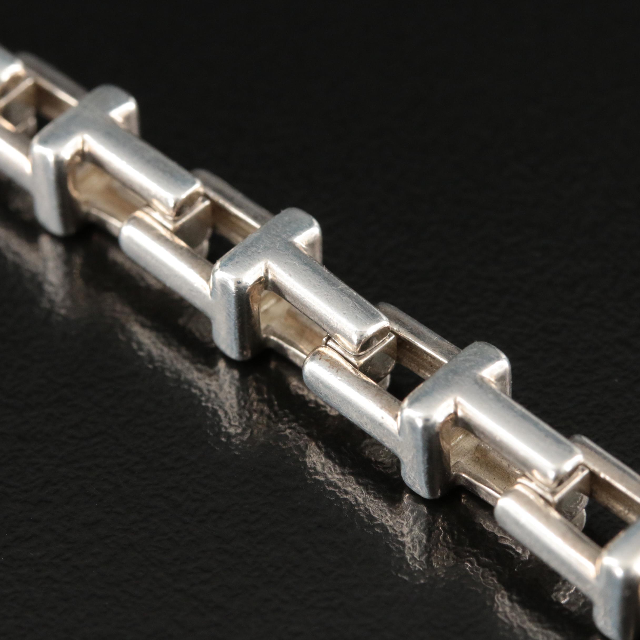 Tiffany & Co. Sterling T - Chain Bracelet