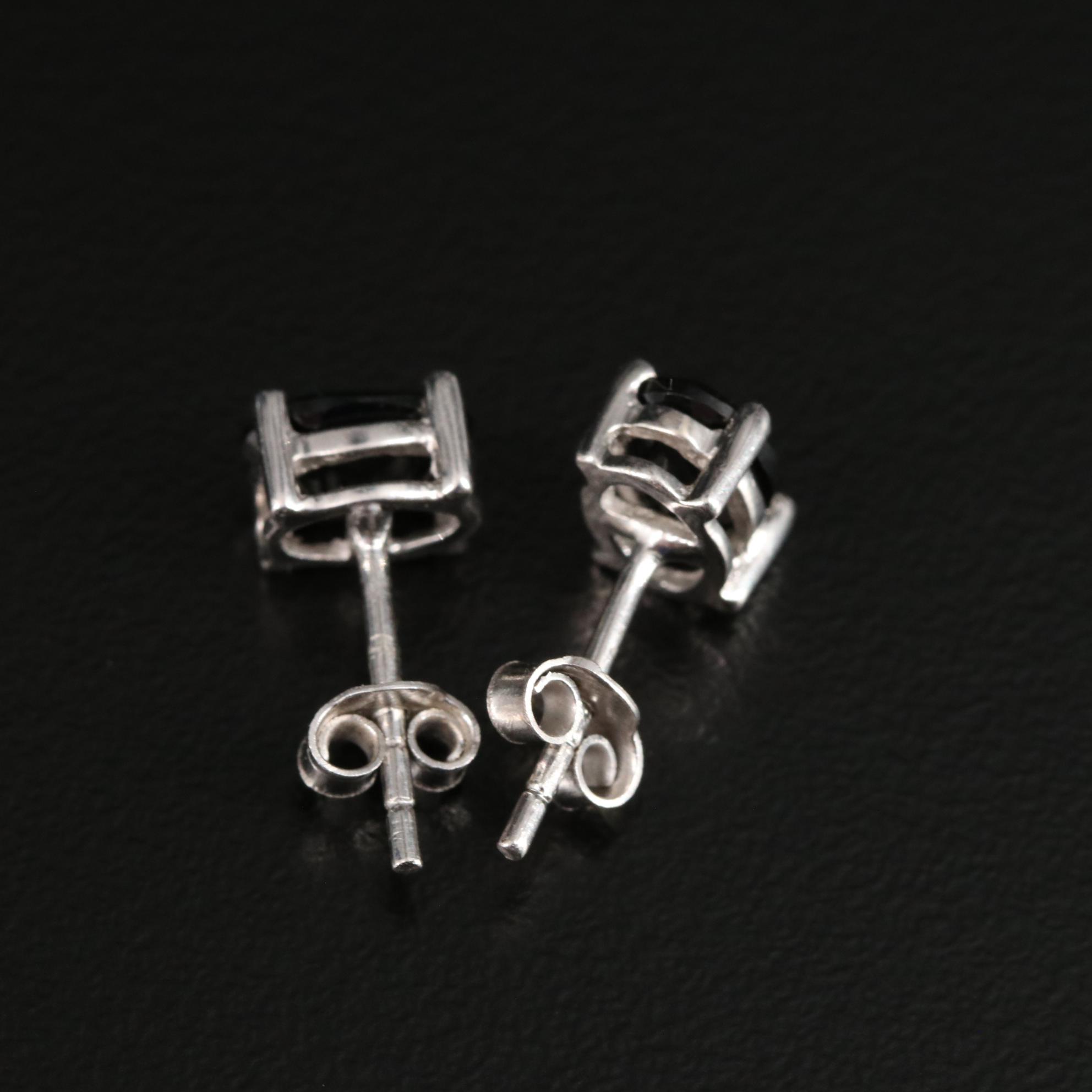 Sterling Cubic Zirconia Stud Earrings