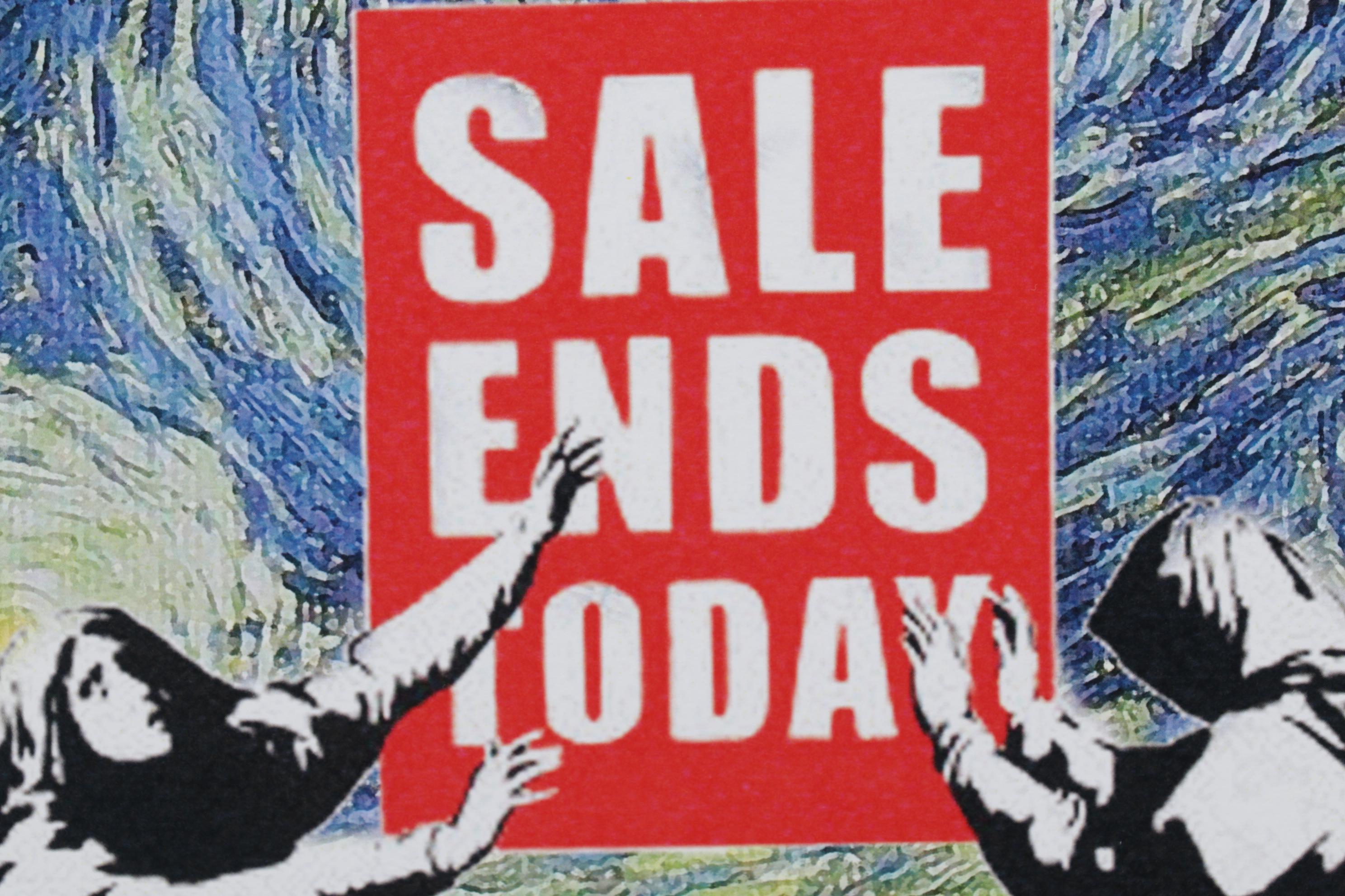 Death NYC Pop Art Graphic Print of Van Gogh "Sales Ends Today", 2022