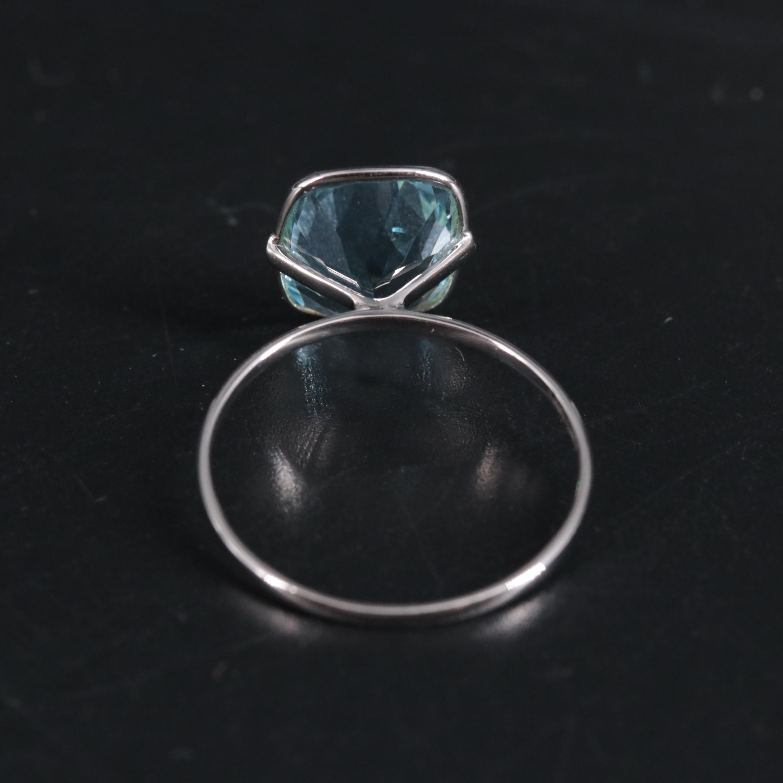 14K Blue Topaz Ring