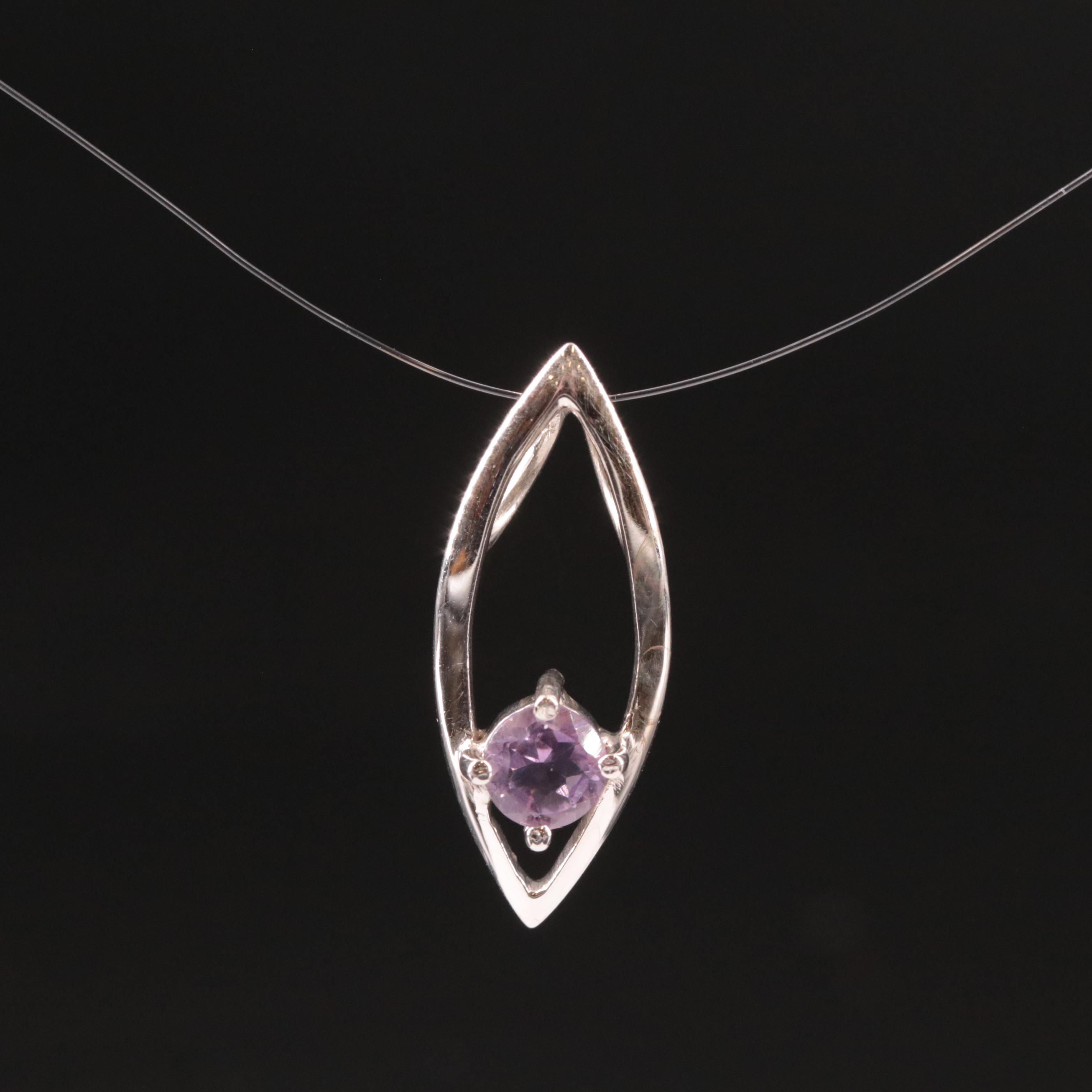 Sterling Amethyst Pendant