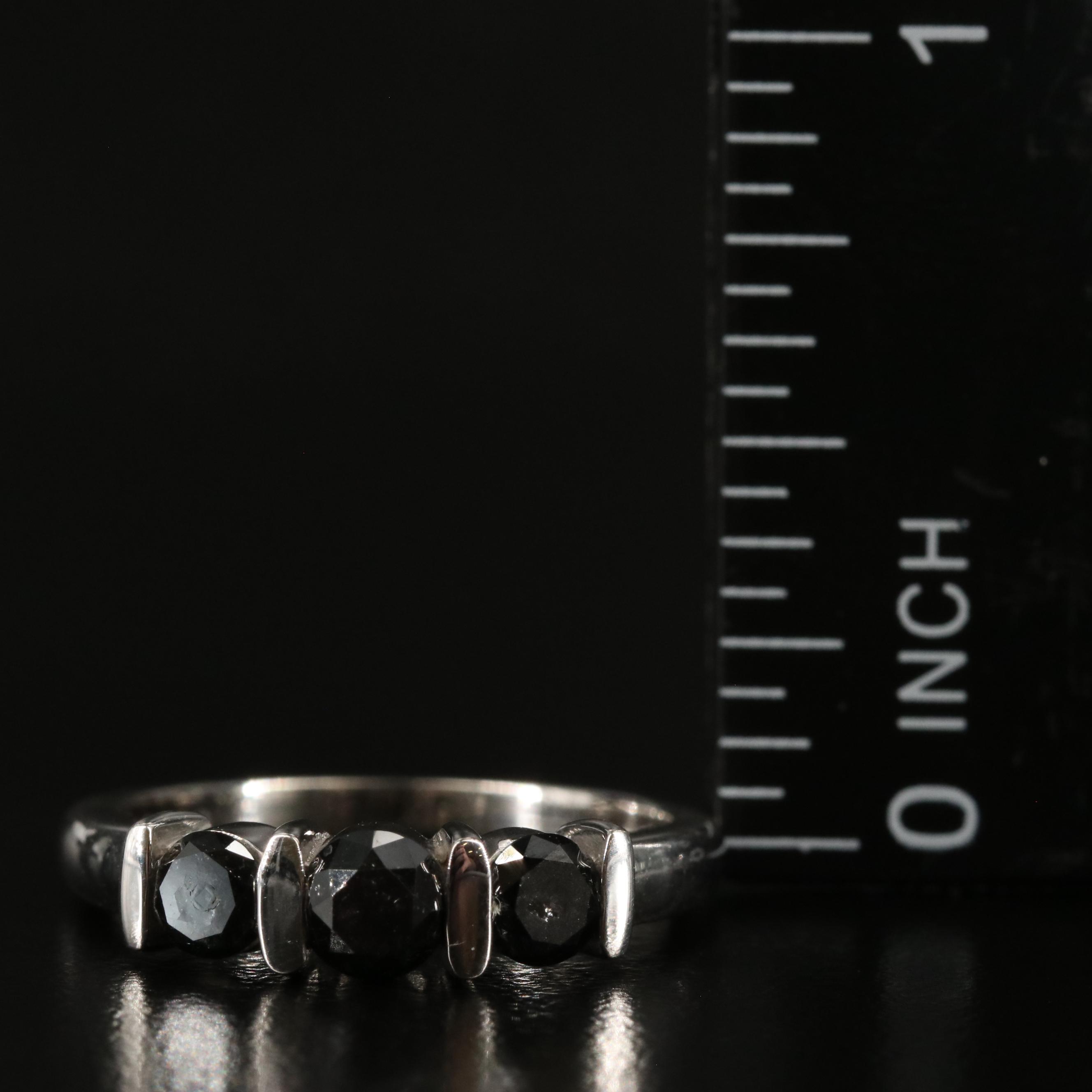 Sterling Diamond Four Stone Ring