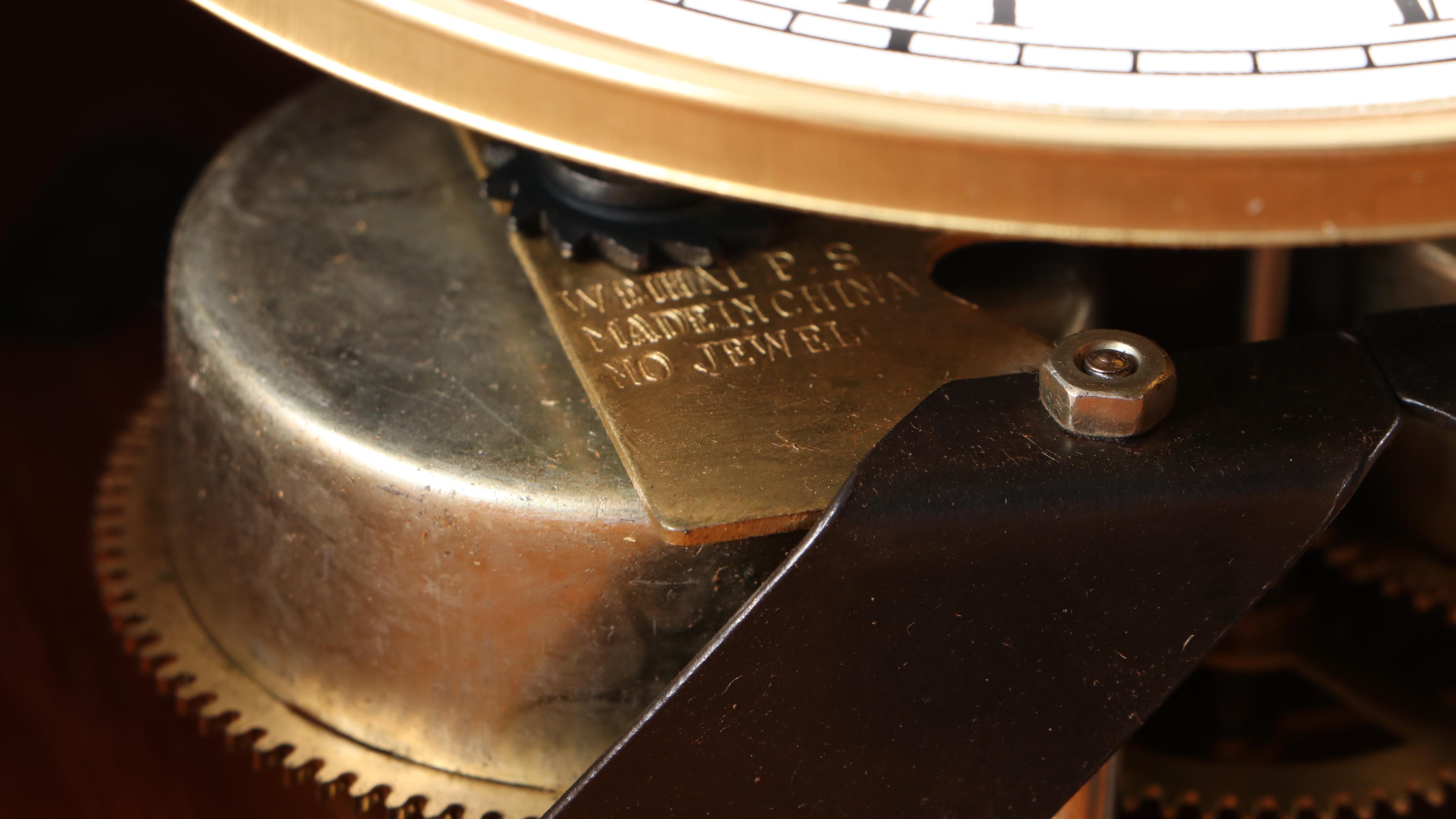 Oak Wood Wall Pendulum Clock, 21st Century