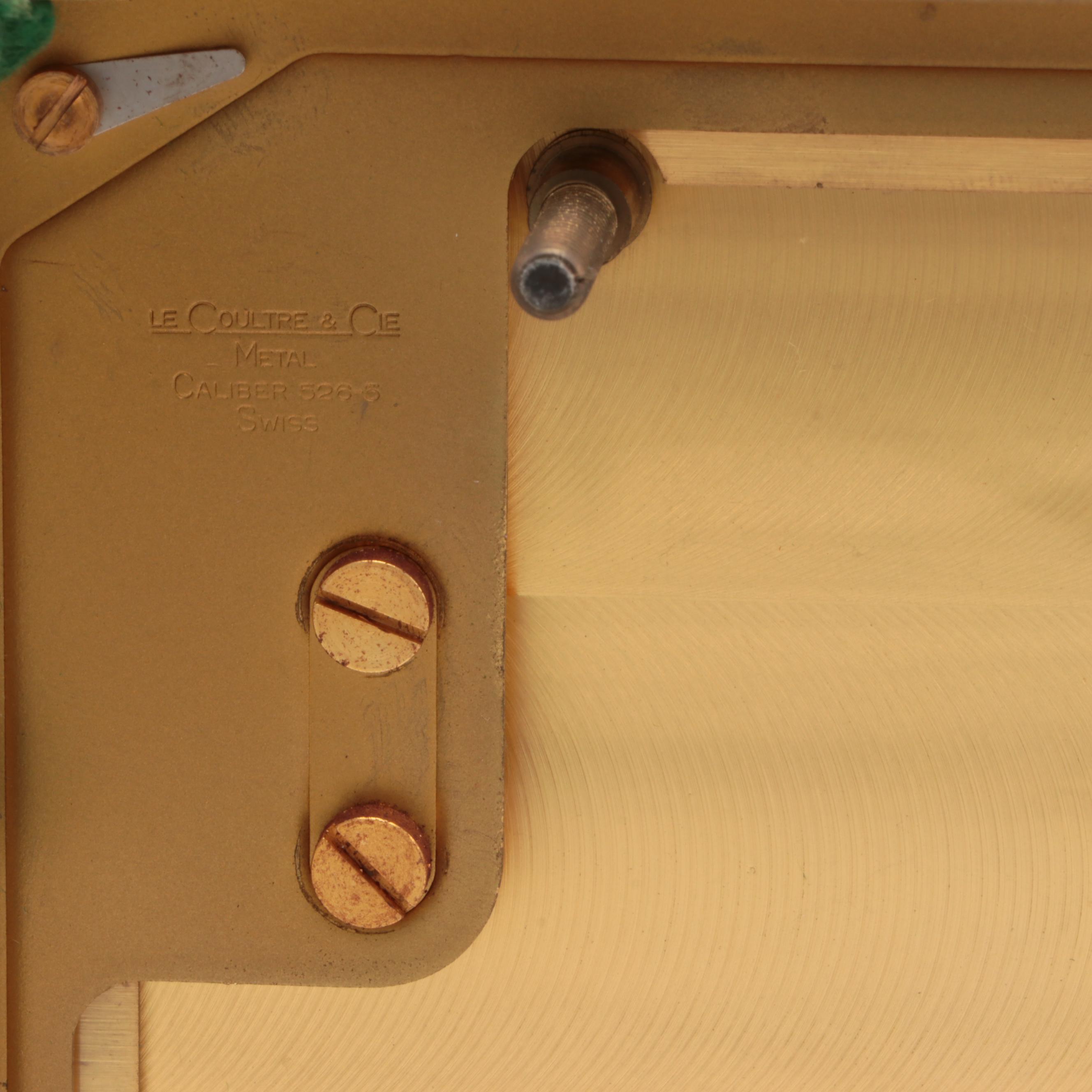 Jaeger-LeCoultre "Atmos" Perpetual Motion Brass Mantel Clock