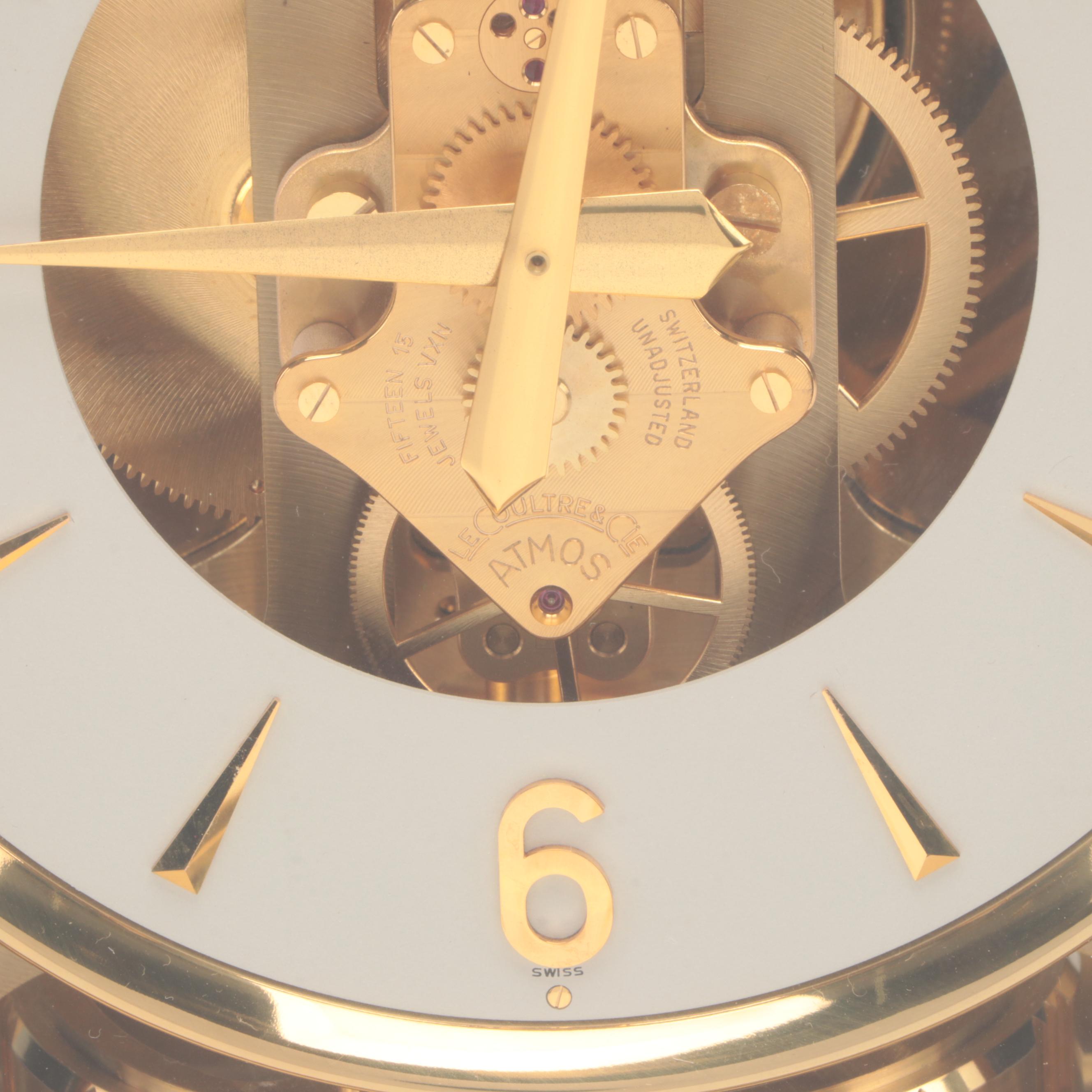 Jaeger-LeCoultre "Atmos" Perpetual Motion Brass Mantel Clock