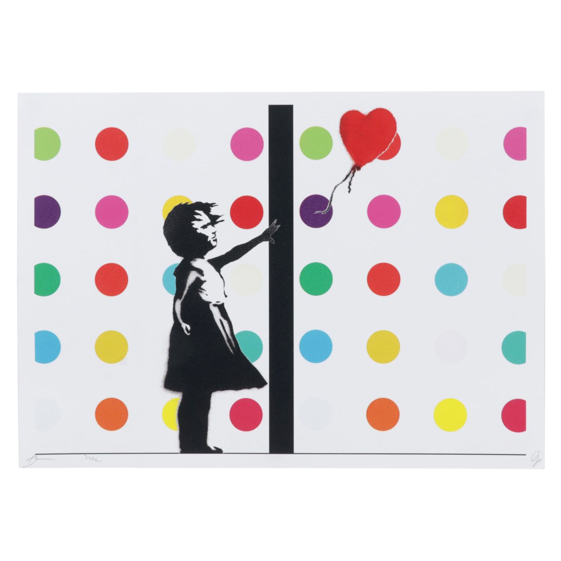 Death NYC Pop Art Graphic Print of Polka Dot Banksy, 2022