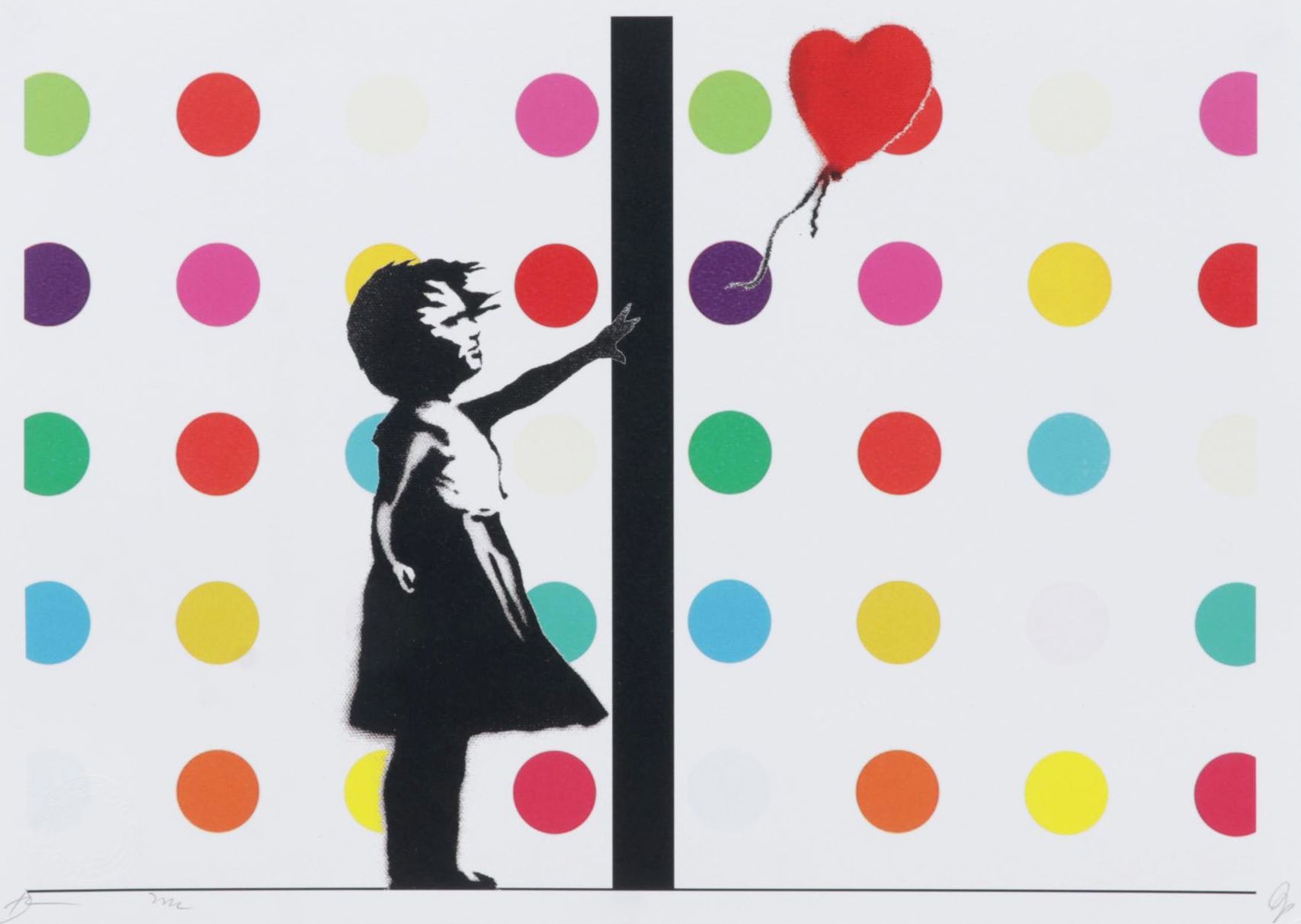 Death NYC Pop Art Graphic Print of Polka Dot Banksy, 2022