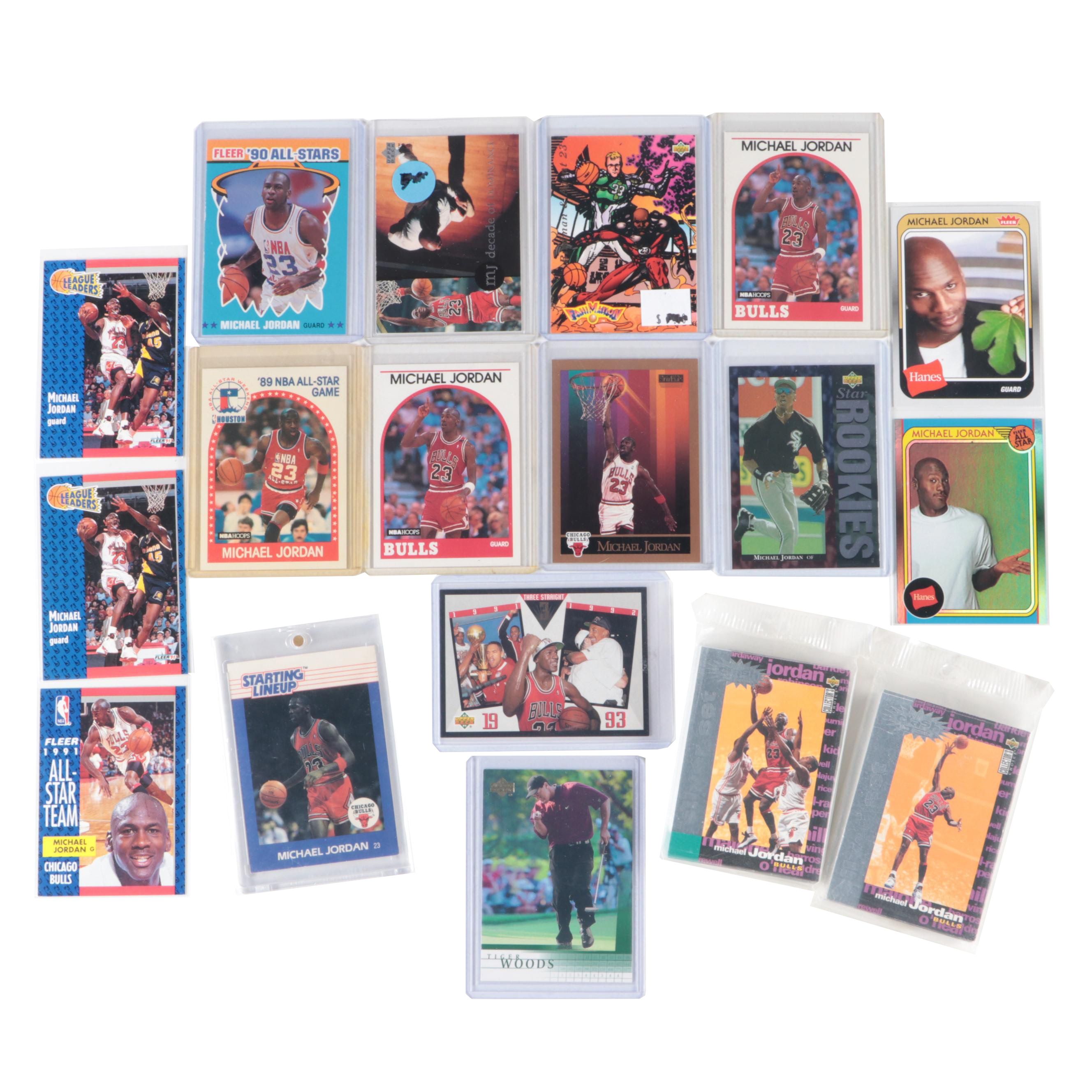 Starting Lineup and More Michael Jordan Cards with Tiger Woods RC 1980s–2000s
