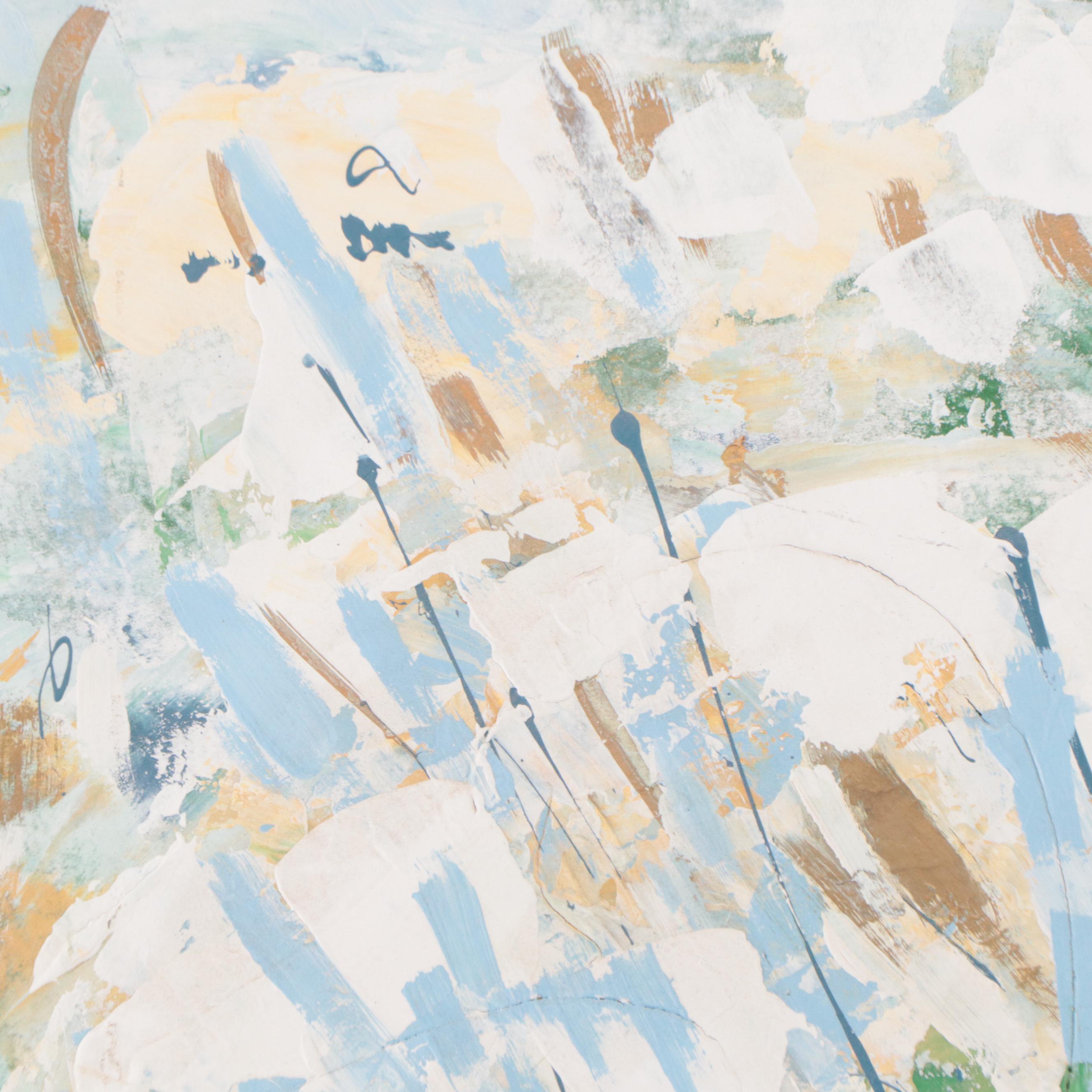 Vint Blackburn Acrylic Painting "Spring of Falling Water #2," Circa 2000