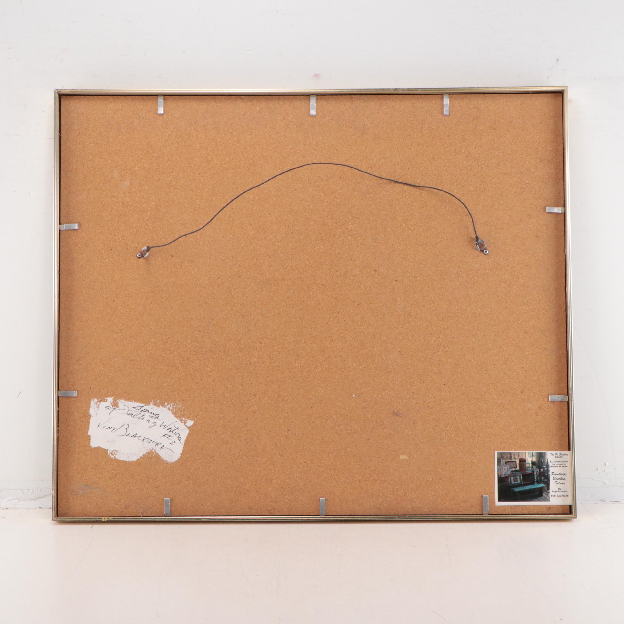 Vint Blackburn Acrylic Painting "Spring of Falling Water #2," Circa 2000