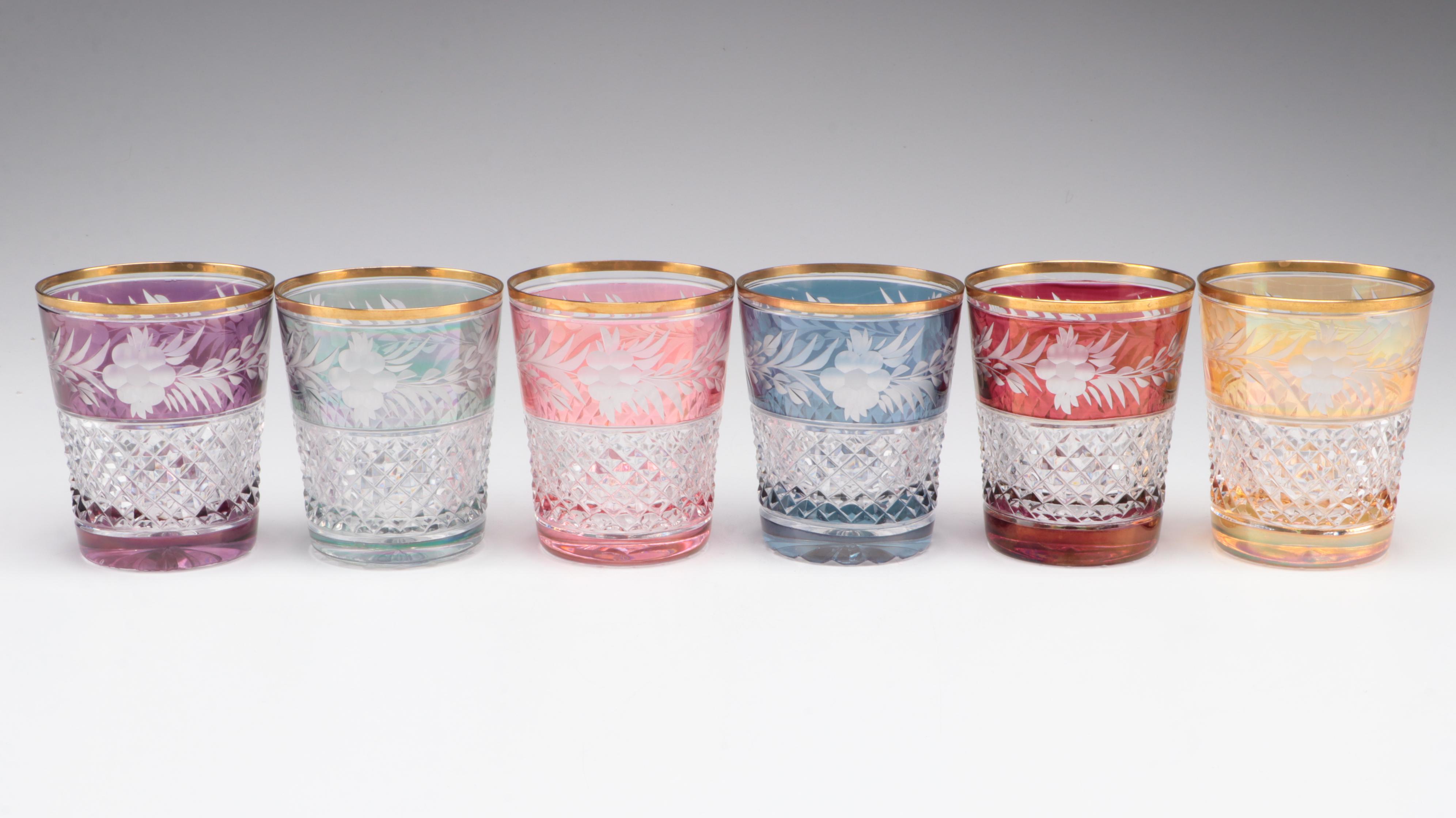 Ebeling & Reuss "Marchioness" Cut to Clear Double Old Fashioned Glasses