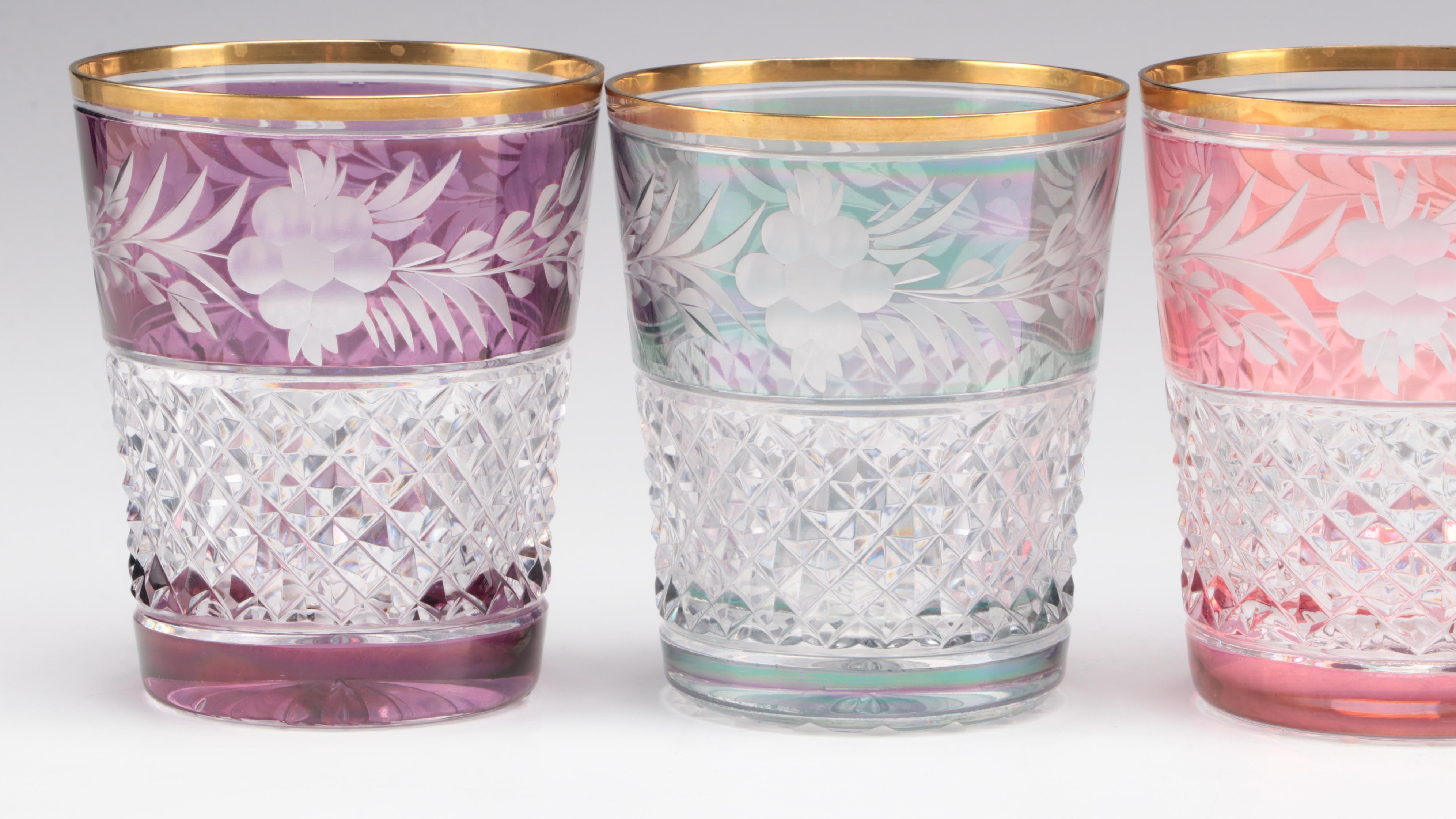 Ebeling & Reuss "Marchioness" Cut to Clear Double Old Fashioned Glasses