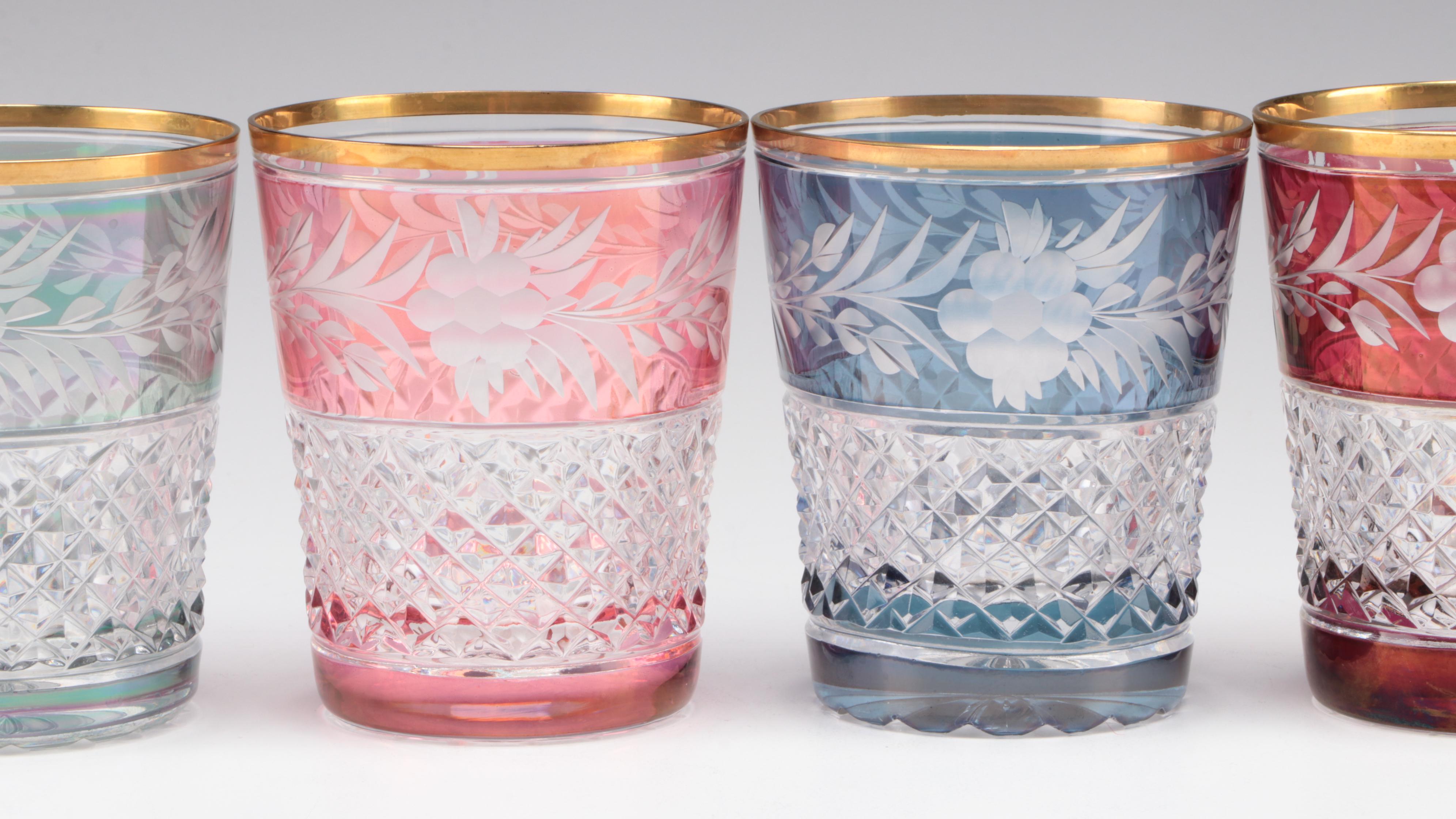 Ebeling & Reuss "Marchioness" Cut to Clear Double Old Fashioned Glasses