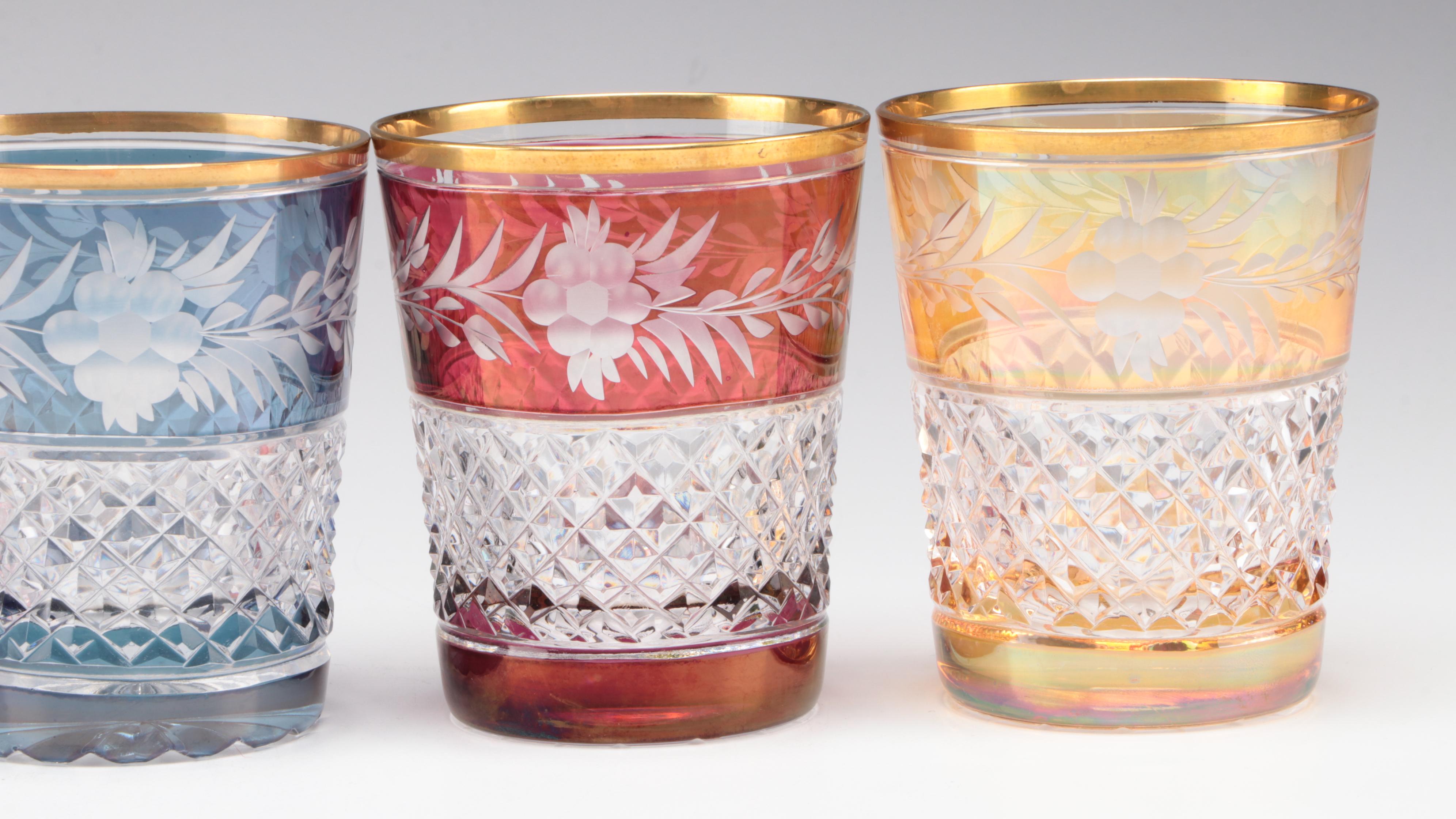 Ebeling & Reuss "Marchioness" Cut to Clear Double Old Fashioned Glasses