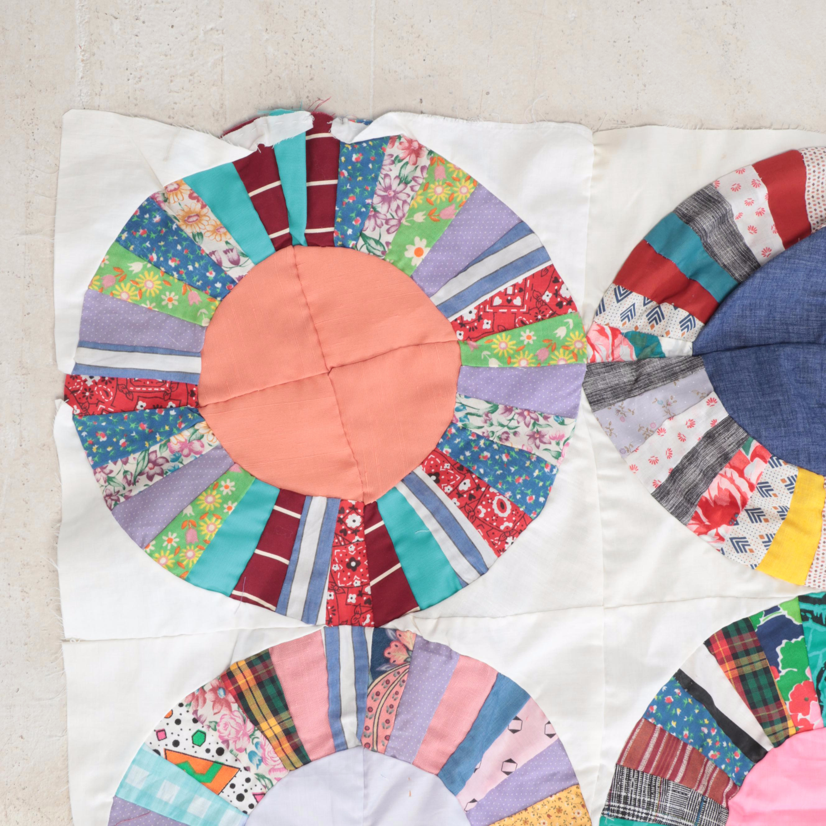 Handmade "Dresden Plate", "9-Patch" and More Quilt Toppers