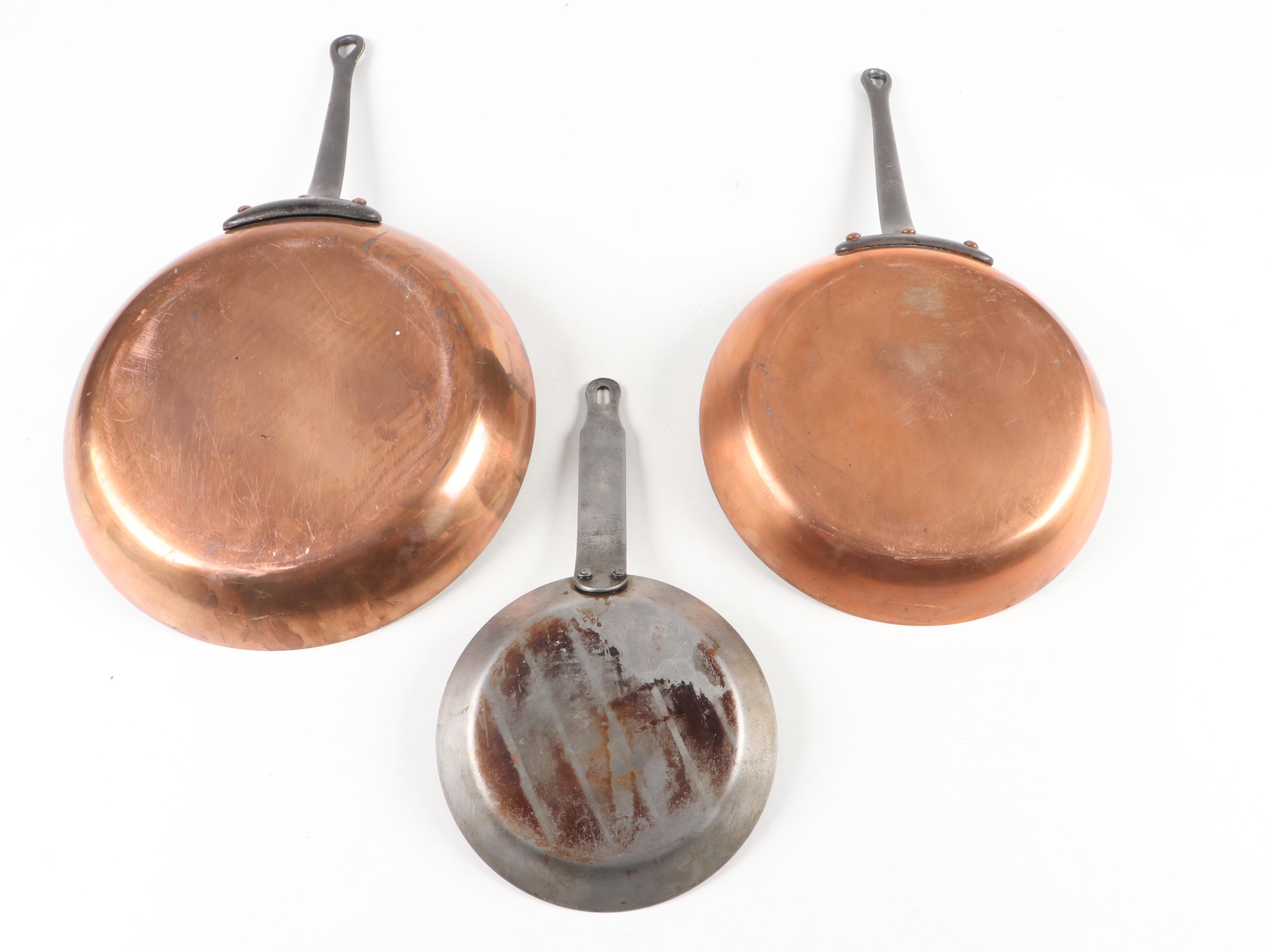 Ruffoni Italian Hammered Copper Pot with Copper Clad Pan Collection