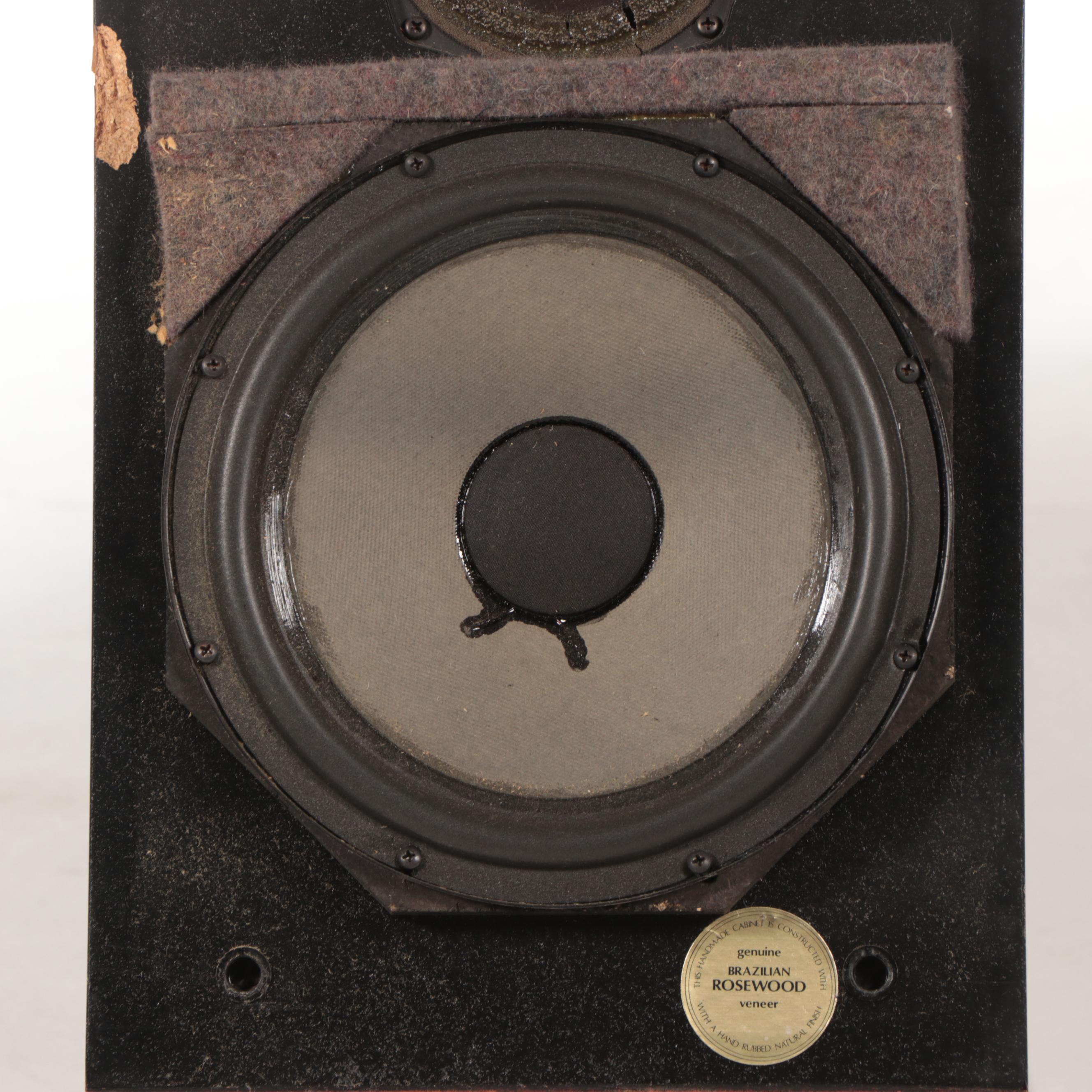 Thiel Audio 03a Floor Standing Loudspeakers In Brazilian Rosewood Veneer, 1980s