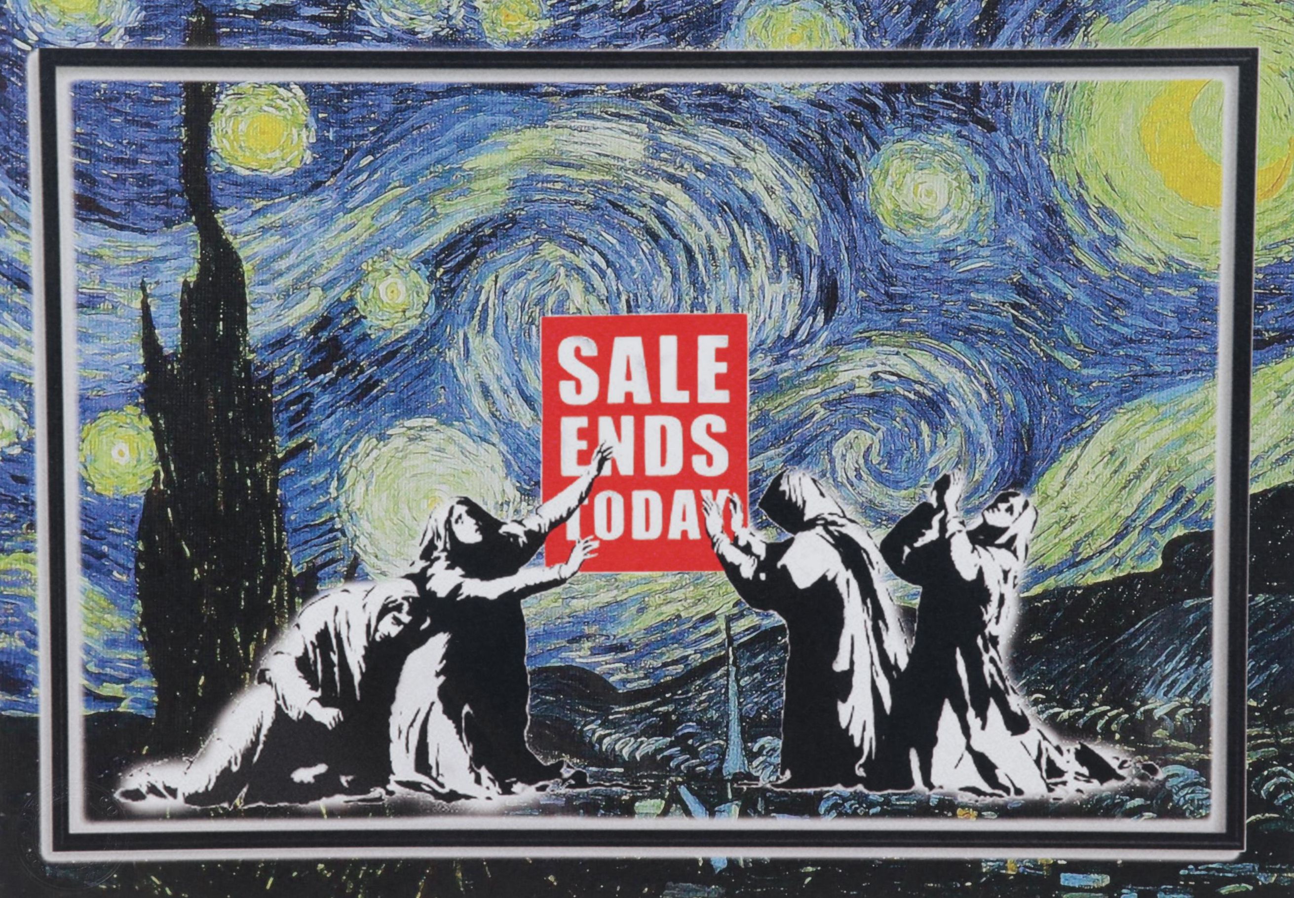 Death NYC Pop Art Graphic Print of Van Gogh "Sales Ends Today", 2022
