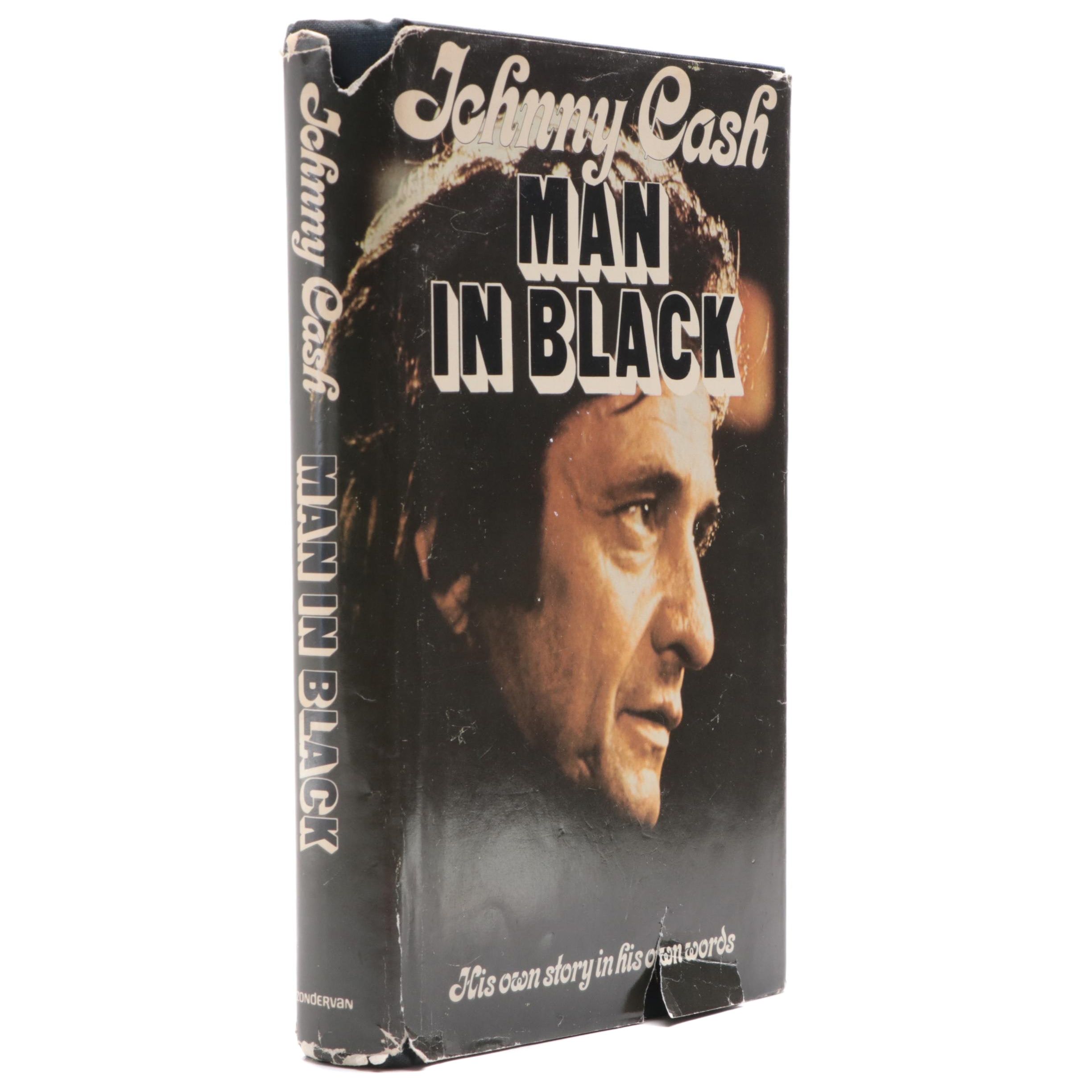 Multi-Signed Second Printing "Man in Black" by Johnny Cash, 1975