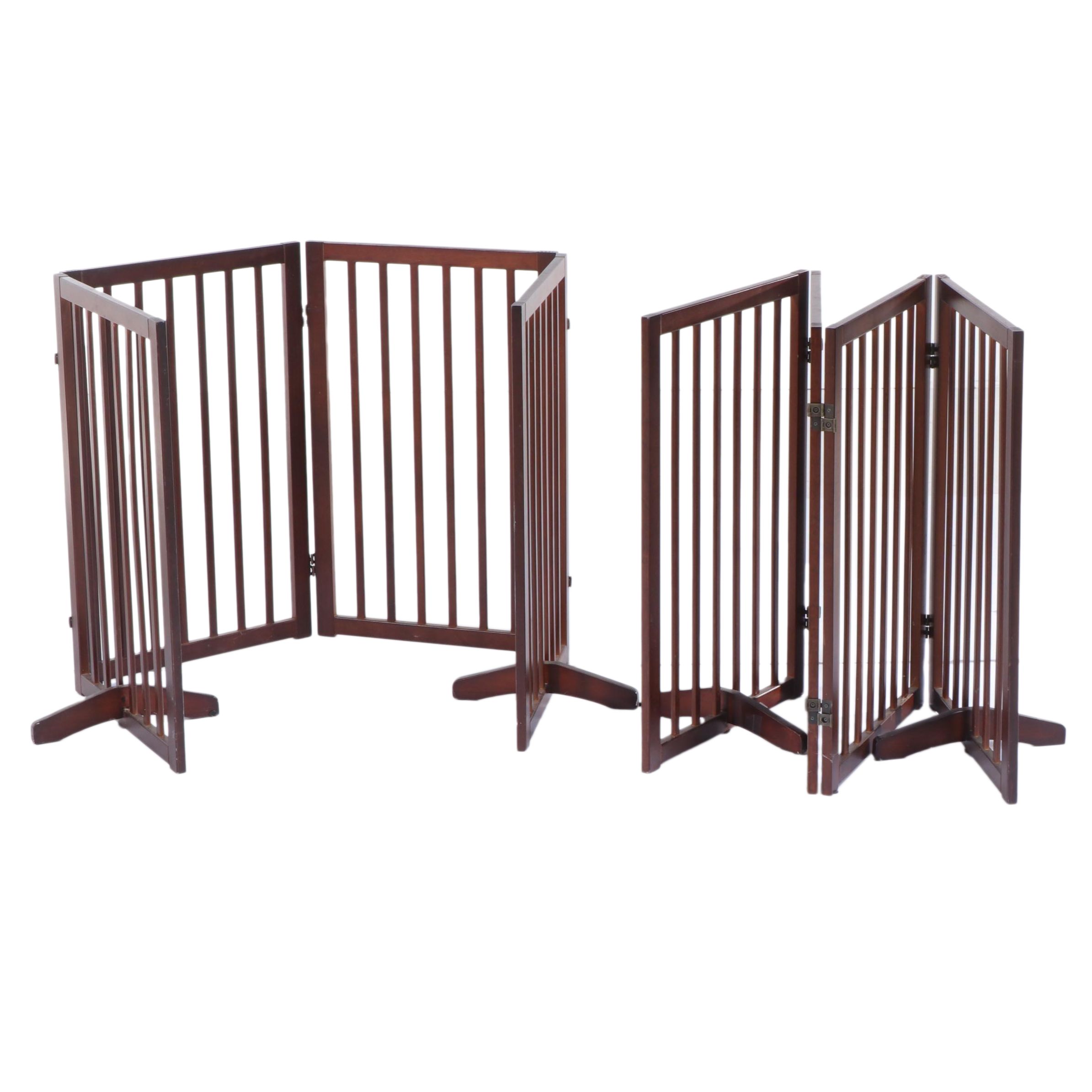 Free-Standing Wooden Folding Gate