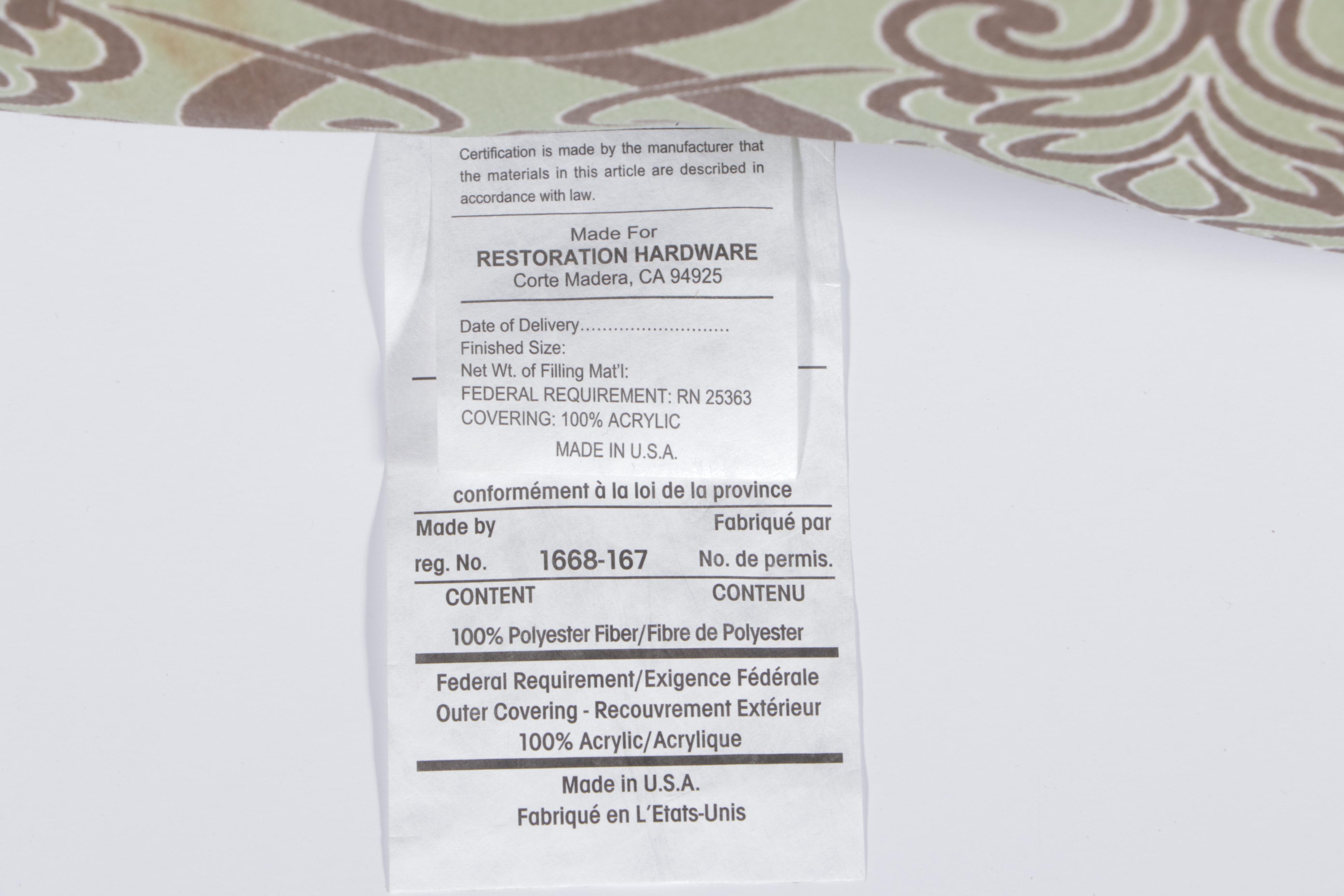 Restoration Hardware Patio Accent Pillows