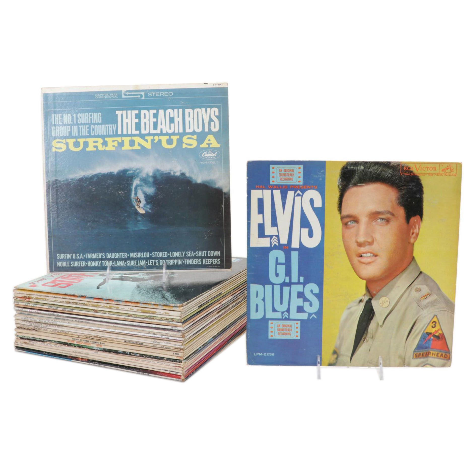 Rock, 60s and 70s Pop, Soul, Surf and Soft Rock Vinyl Records Feat. The Monkees