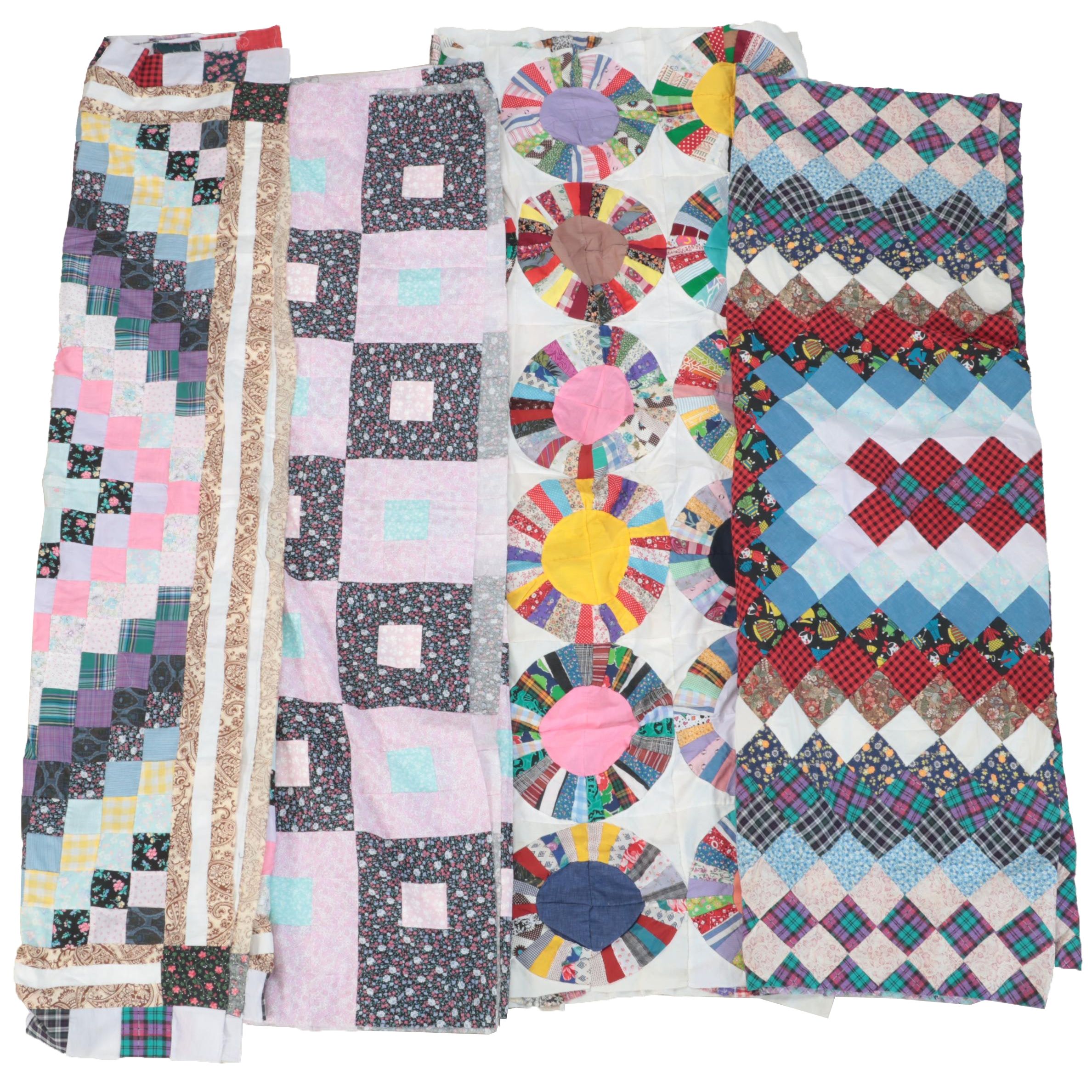 Handmade "Dresden Plate", "9-Patch" and More Quilt Toppers