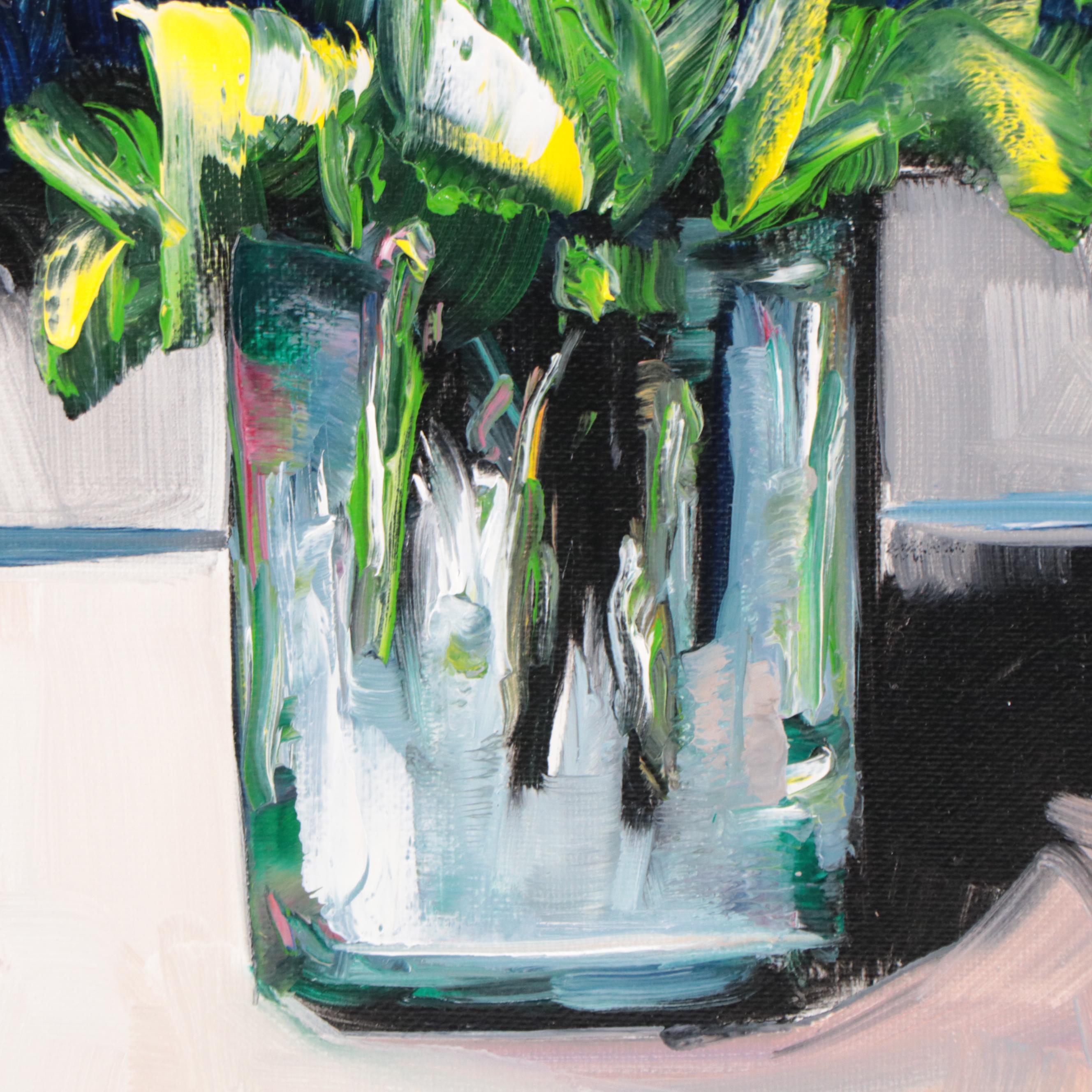 José M. Lima Floral Still Life Oil Painting, 2023