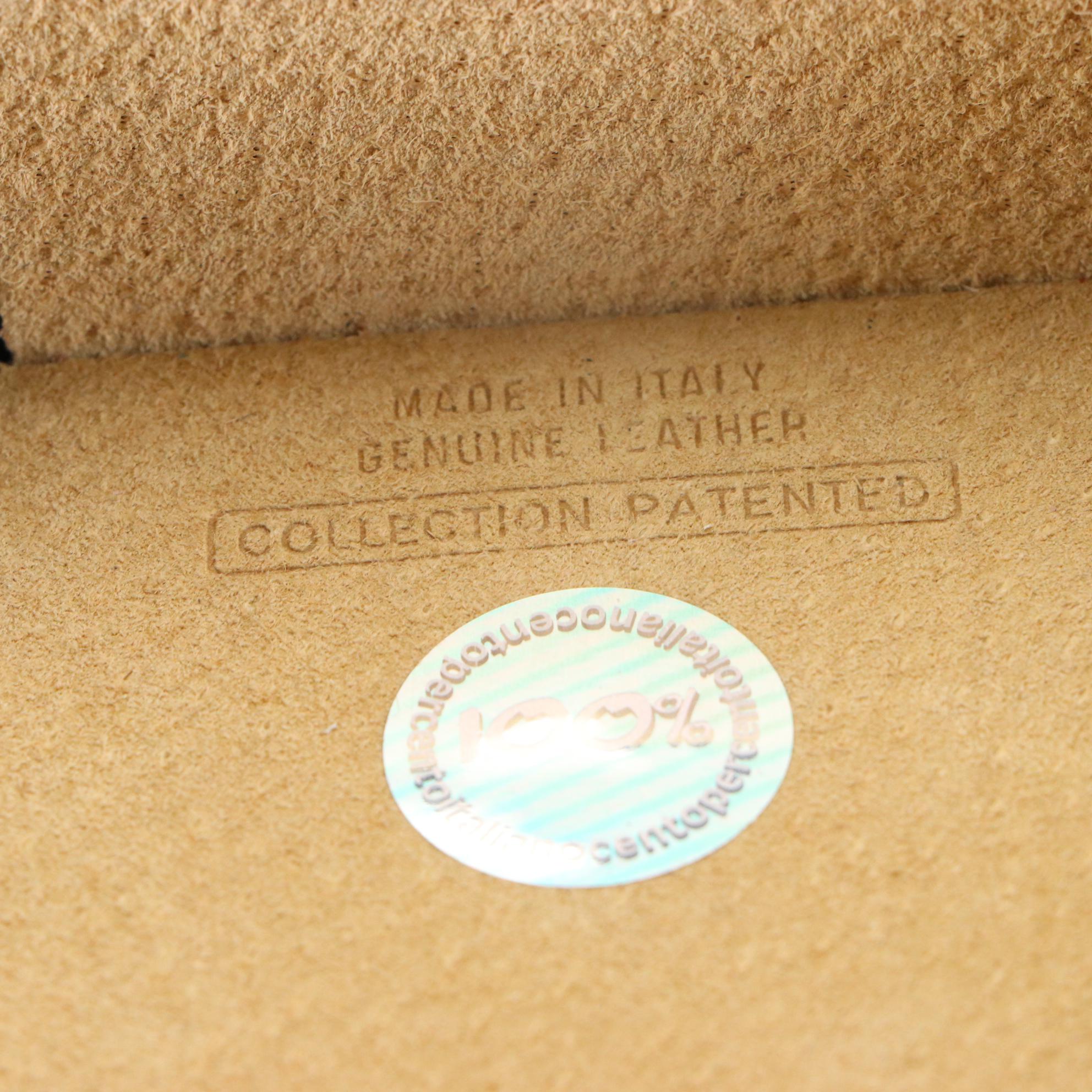 Maleci Mini Hat Box Two-Way Bag in Leather with Chain-Link Crossbody Strap