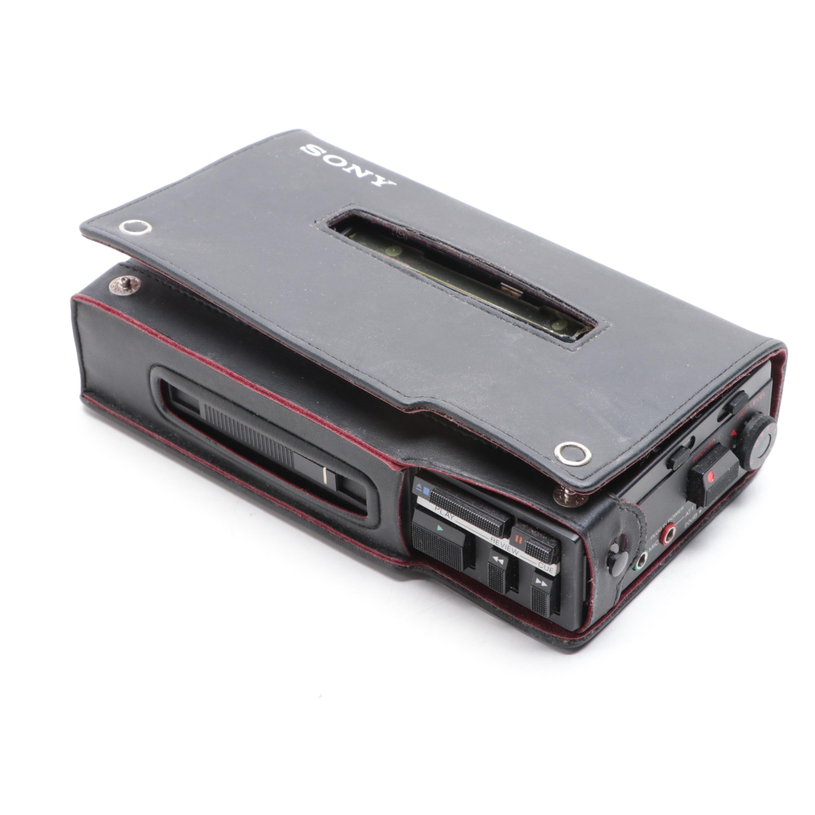 Standard Transistor Radio and Sony Walkman Cassette Player