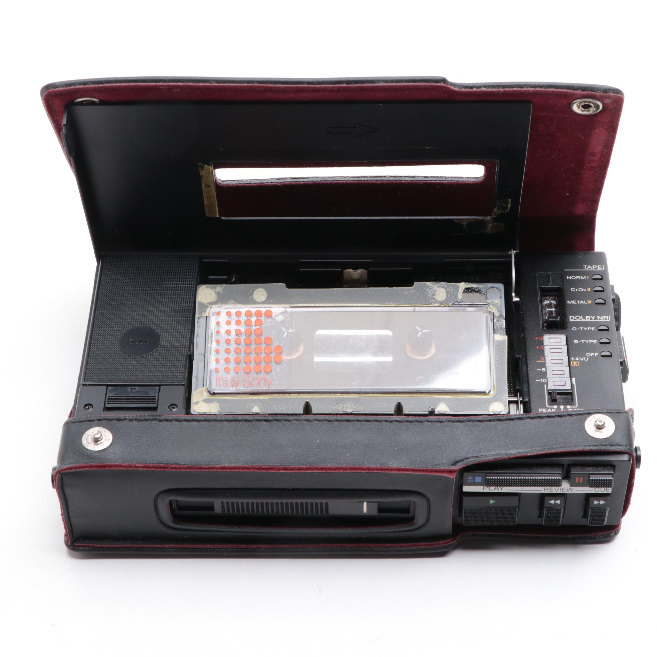 Standard Transistor Radio and Sony Walkman Cassette Player