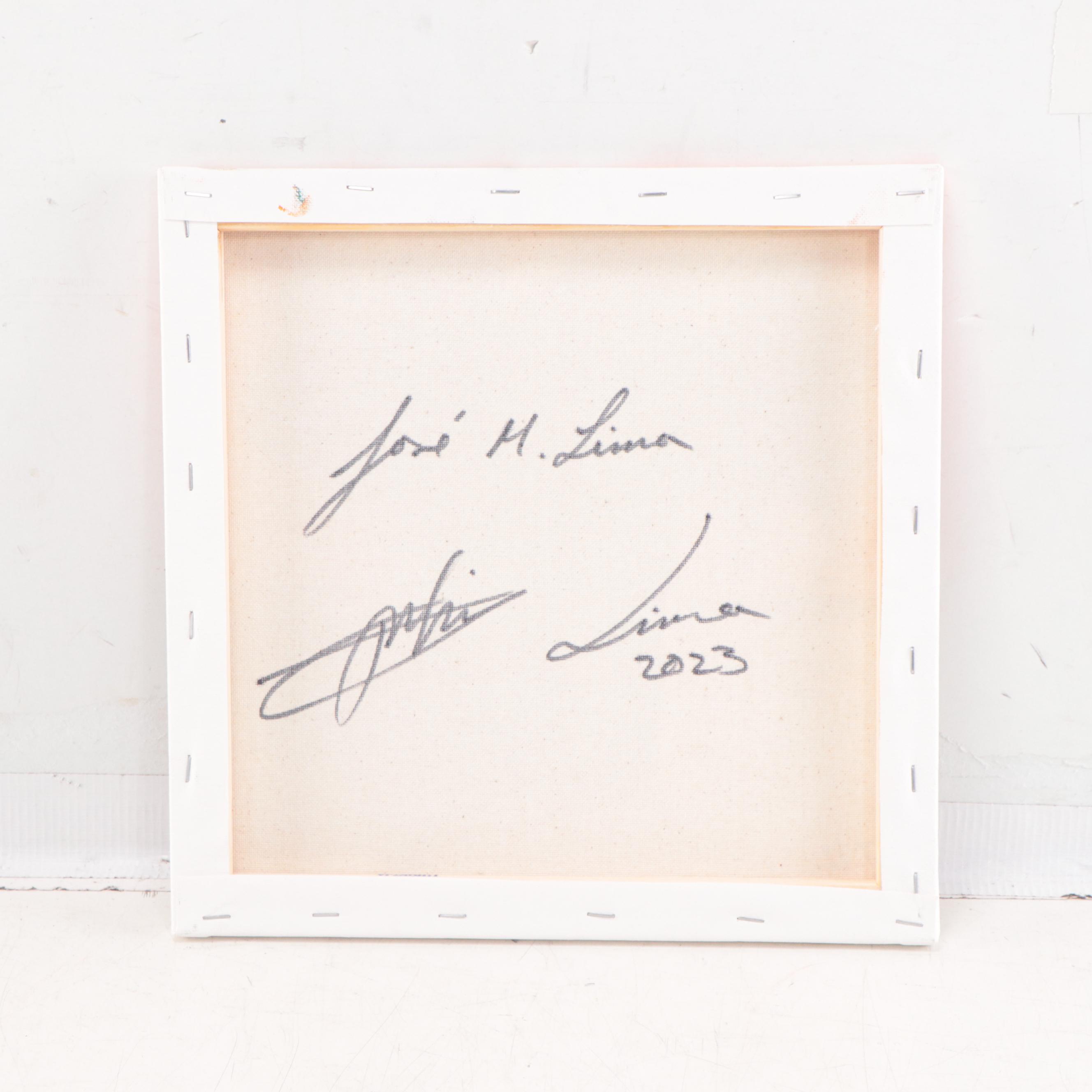 José M. Lima Floral Still Life Oil Painting, 2023