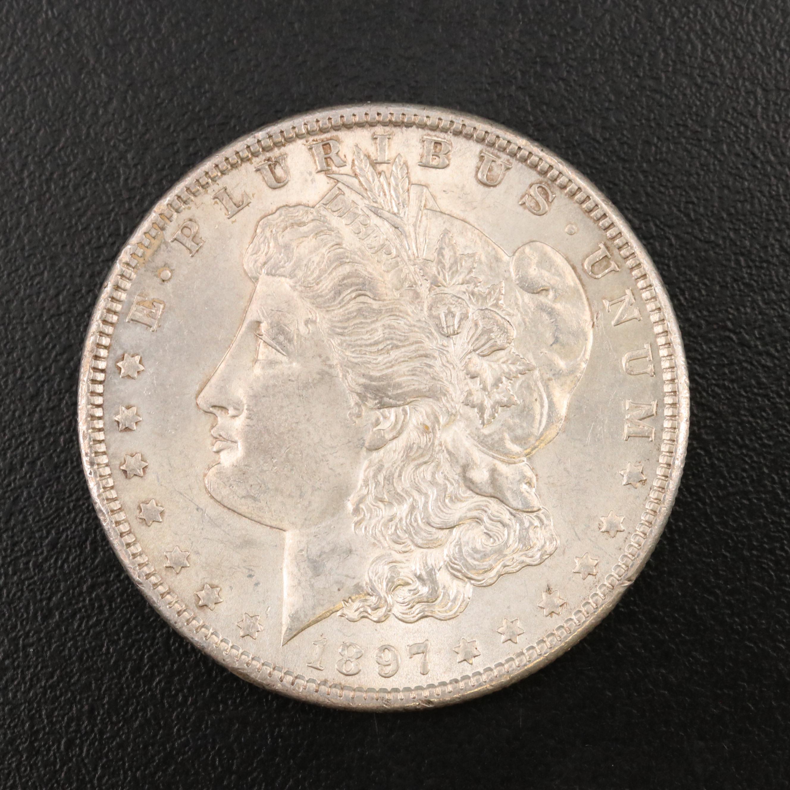 Uncirculated 1897 Morgan Silver Dollar