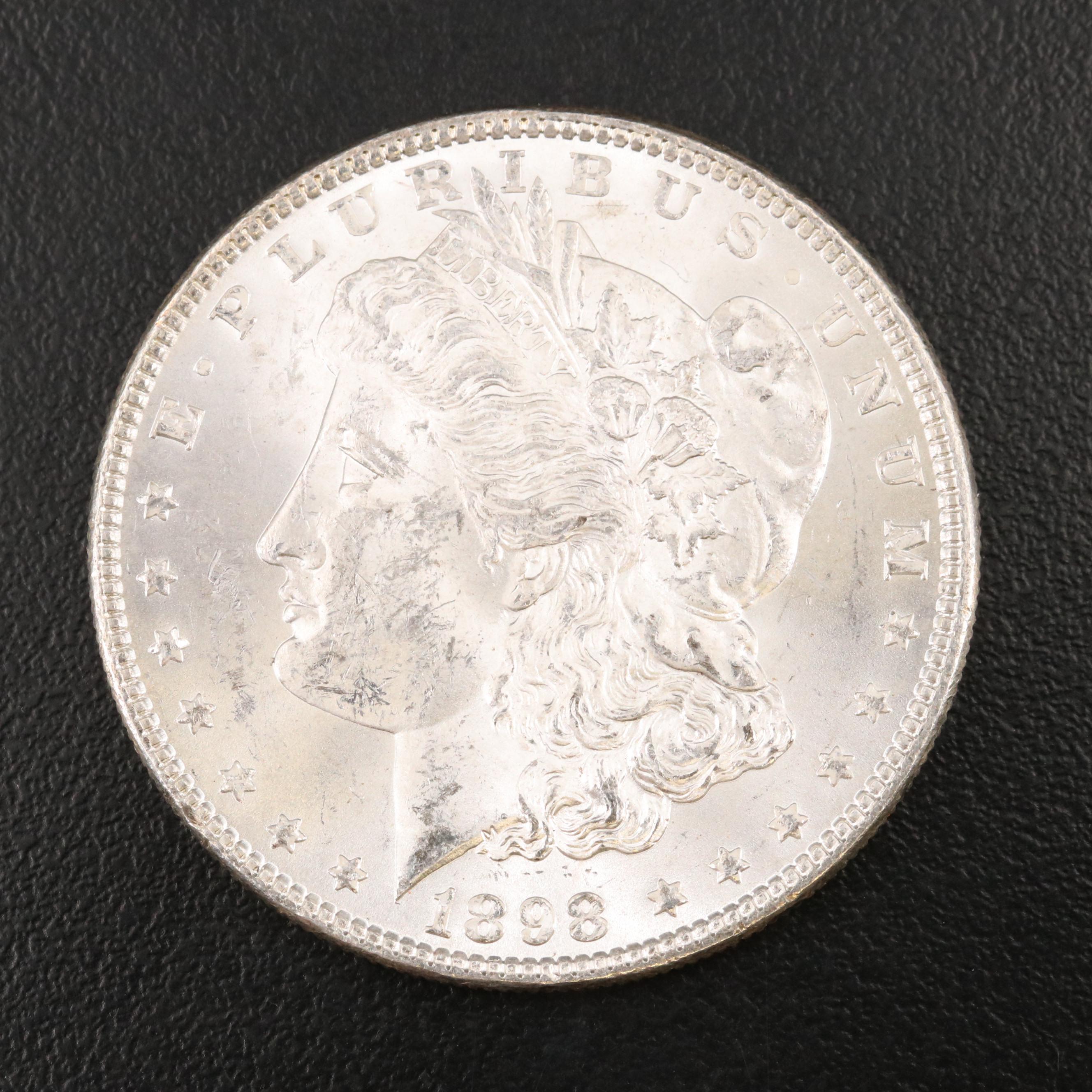 Uncirculated 1898 Morgan Silver Dollar
